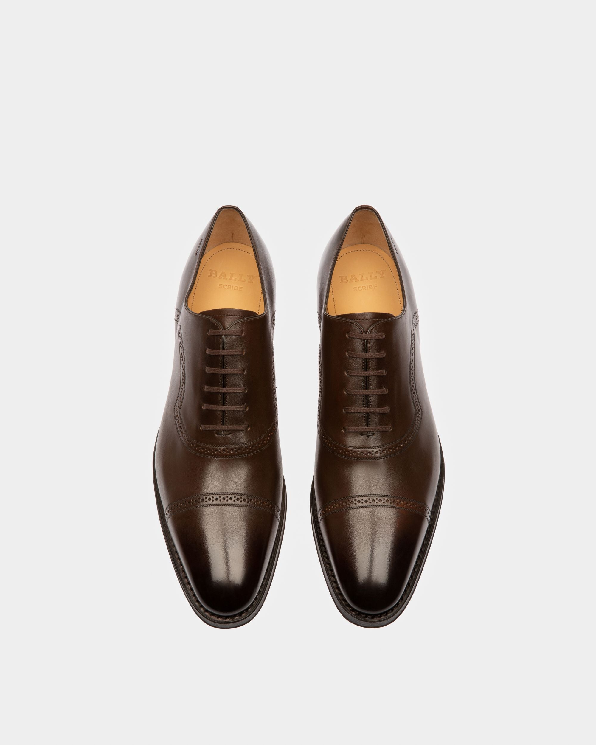 Scanio Zapato Oxford En Piel De Color Marrón - Hombre - Bally - 02