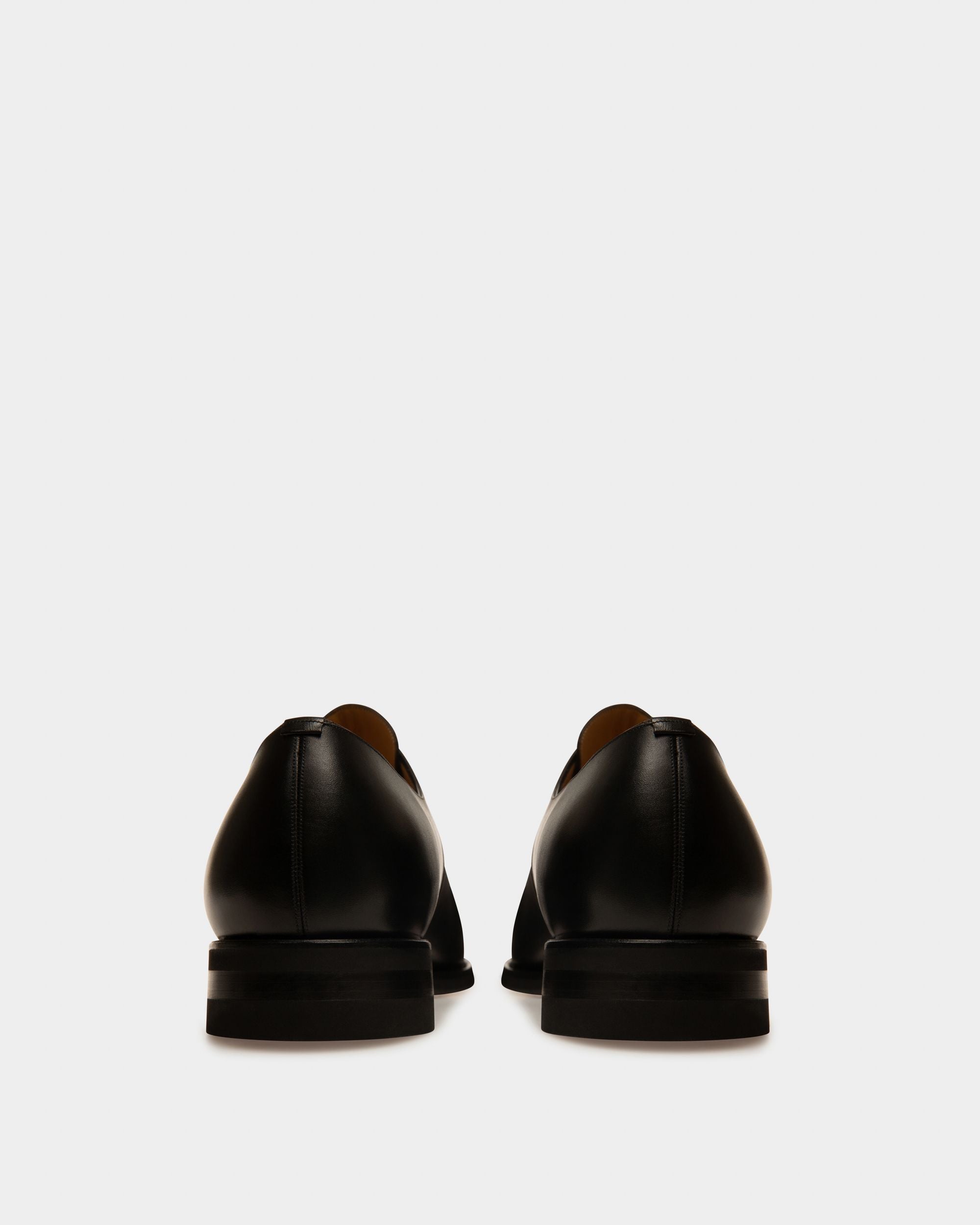 Scribe Novo Derby Shoes In Black Leather - Men's - Bally - 02