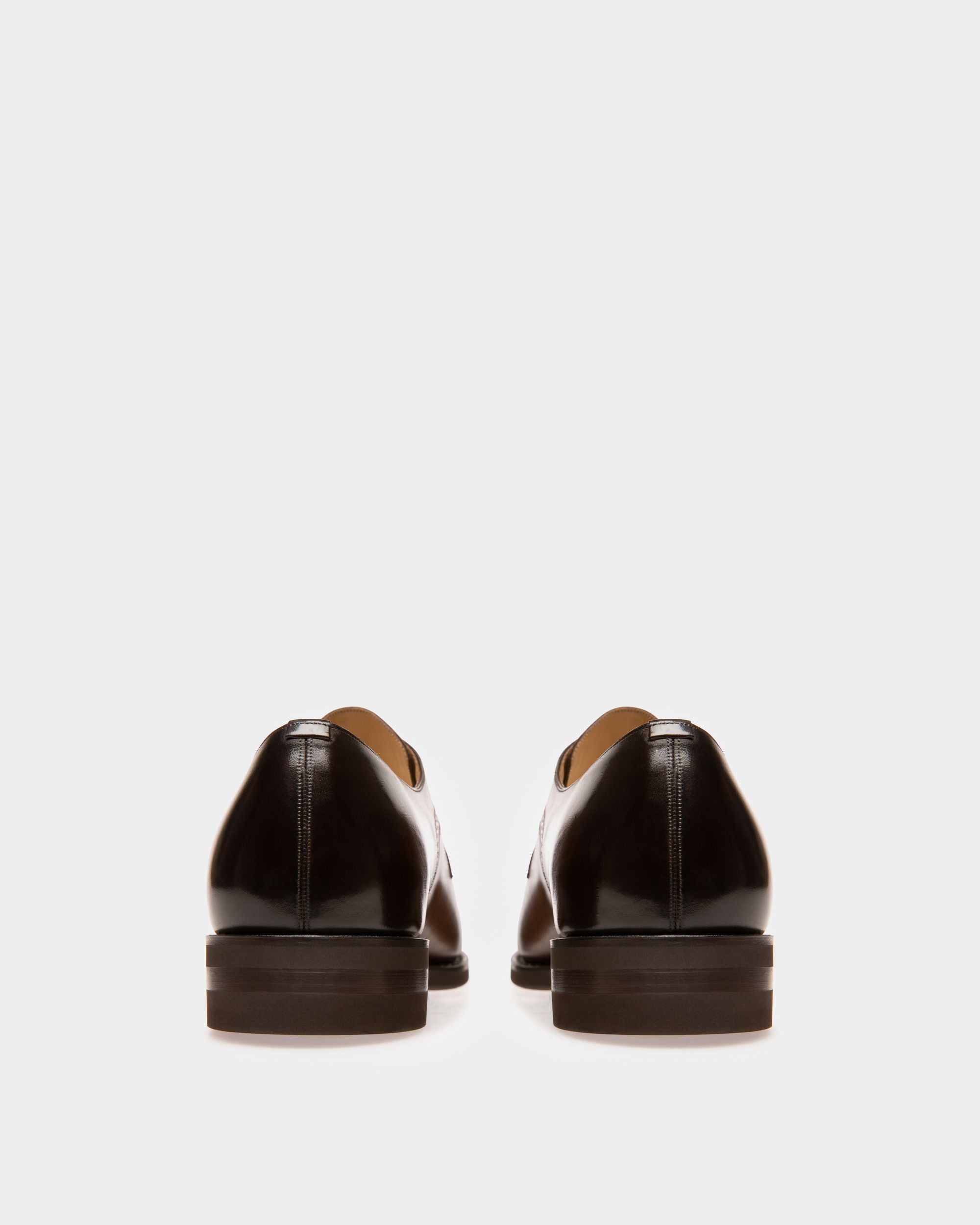 Scrivani Zapatos Derby En Piel De Color Marrón - Hombre - Bally - 02