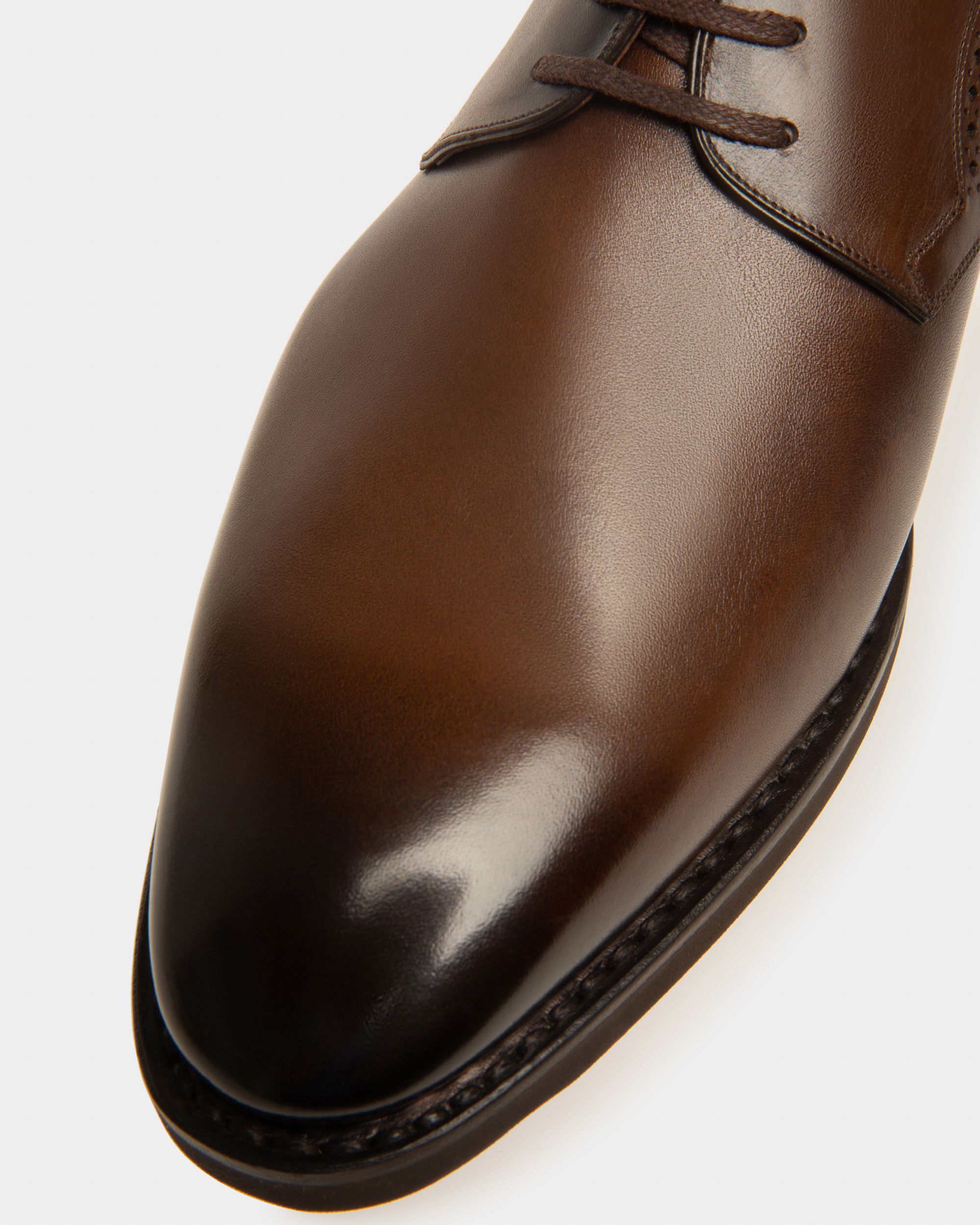 Scrivani Zapatos Derby En Piel De Color Marrón - Hombre - Bally - 04