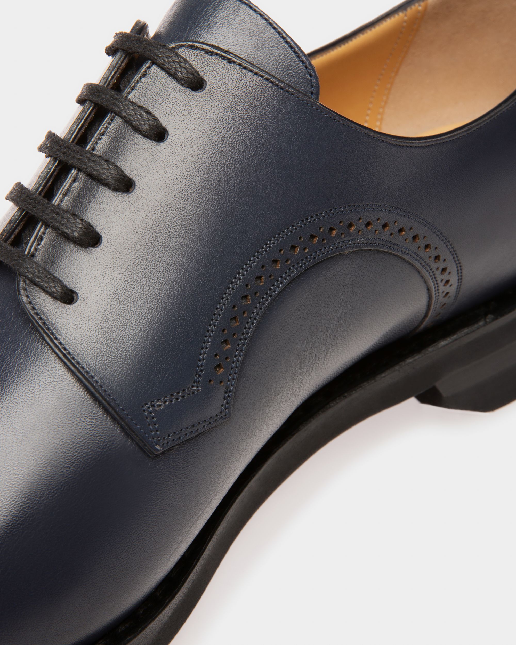 Scrivani Zapatos De Estilo Derby En Piel De Color Azul Marino - Hombre - Bally - 05