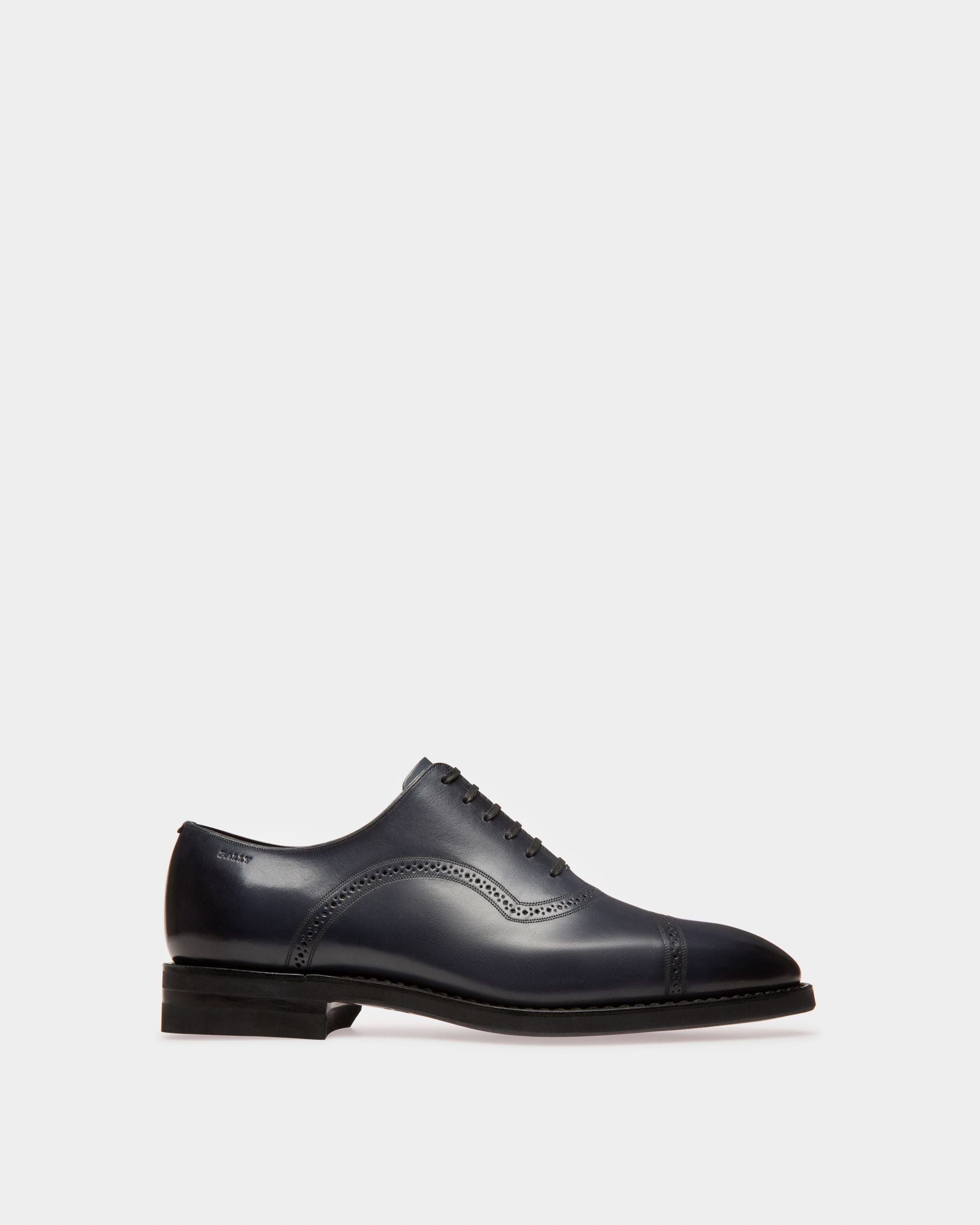 Scotch Zapatos Oxford En Piel De Color Azul Marino - Hombre - Bally - 01