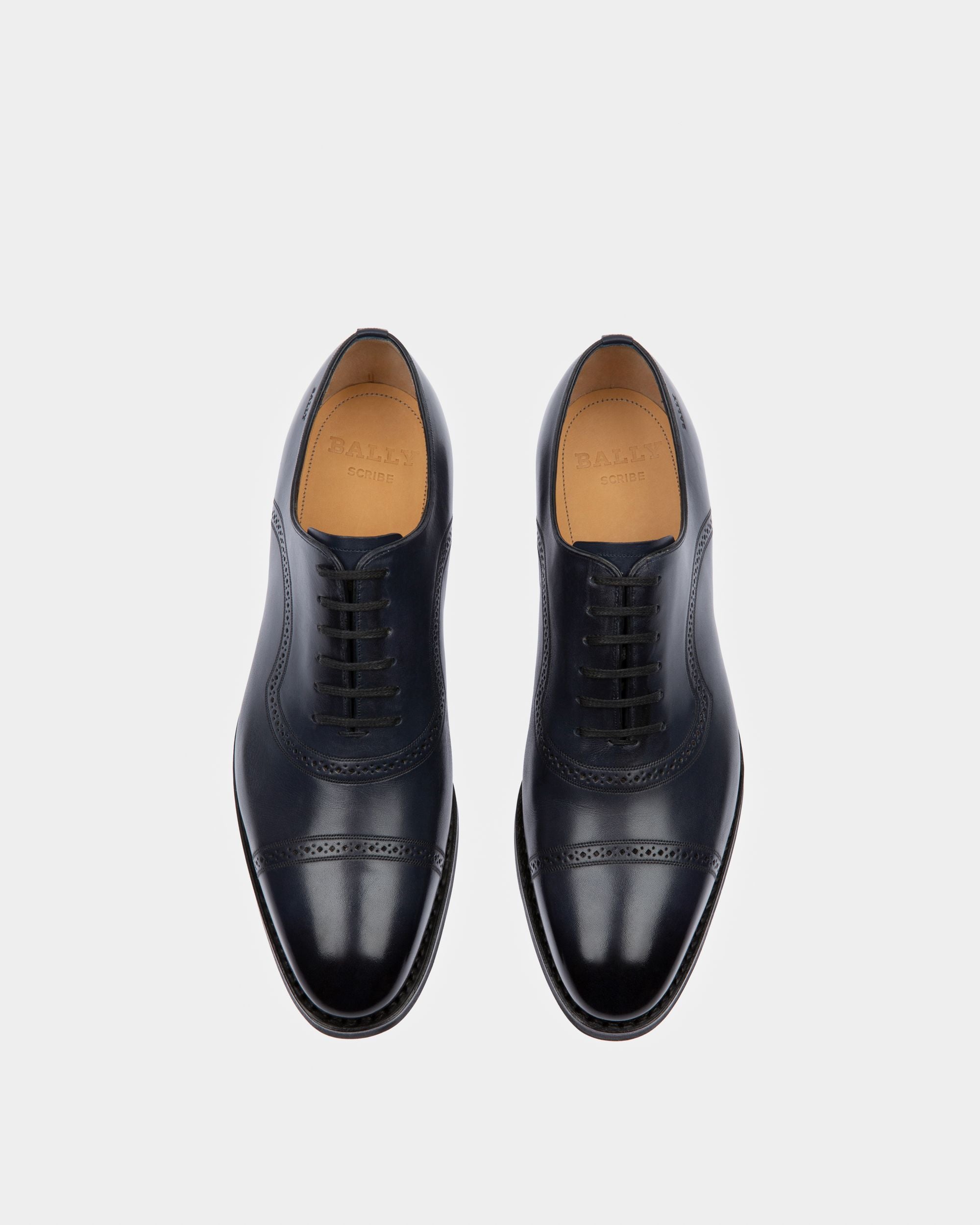 Scotch Zapatos Oxford En Piel De Color Azul Marino - Hombre - Bally - 02