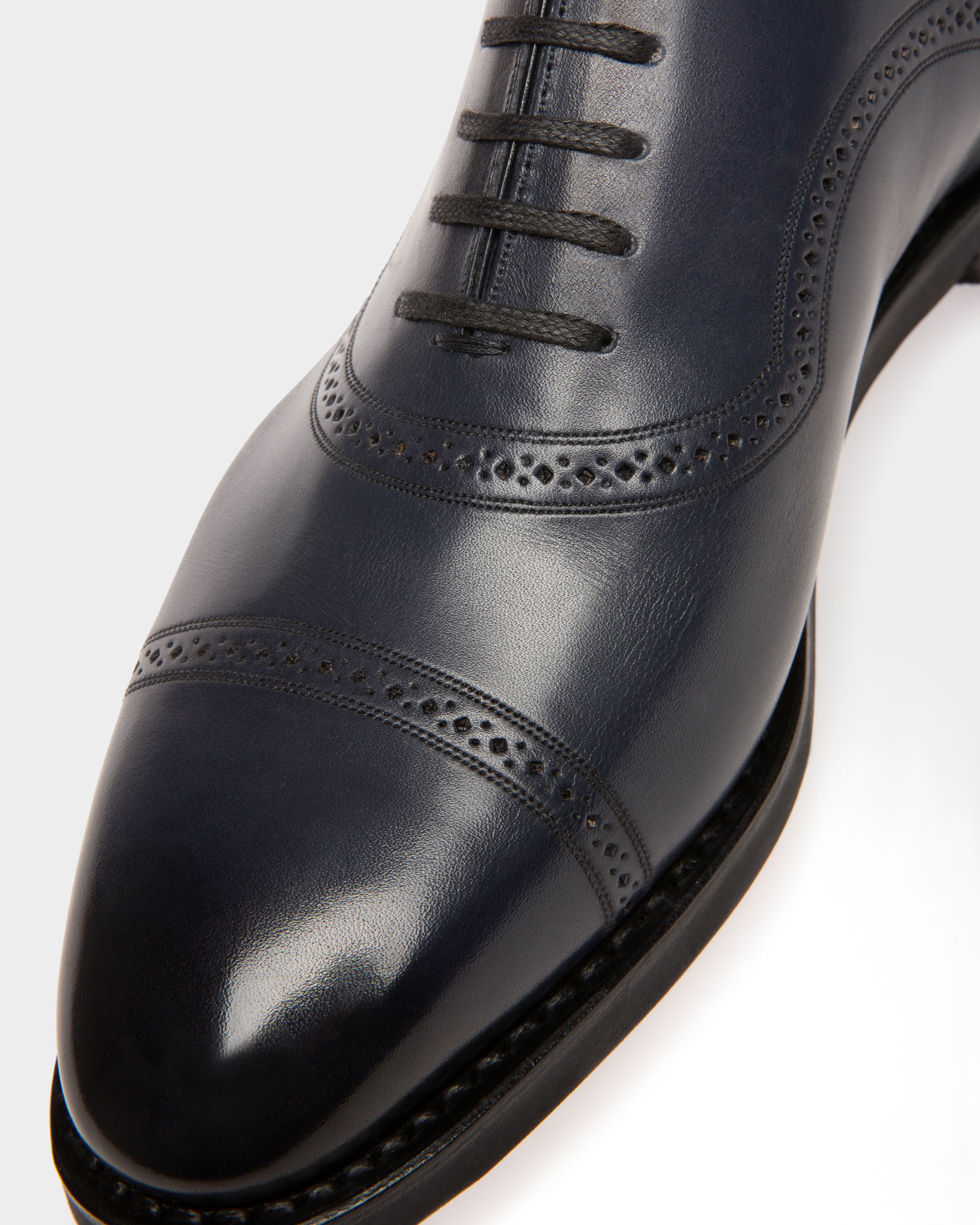 Scotch Zapatos Oxford En Piel De Color Azul Marino - Hombre - Bally - 05
