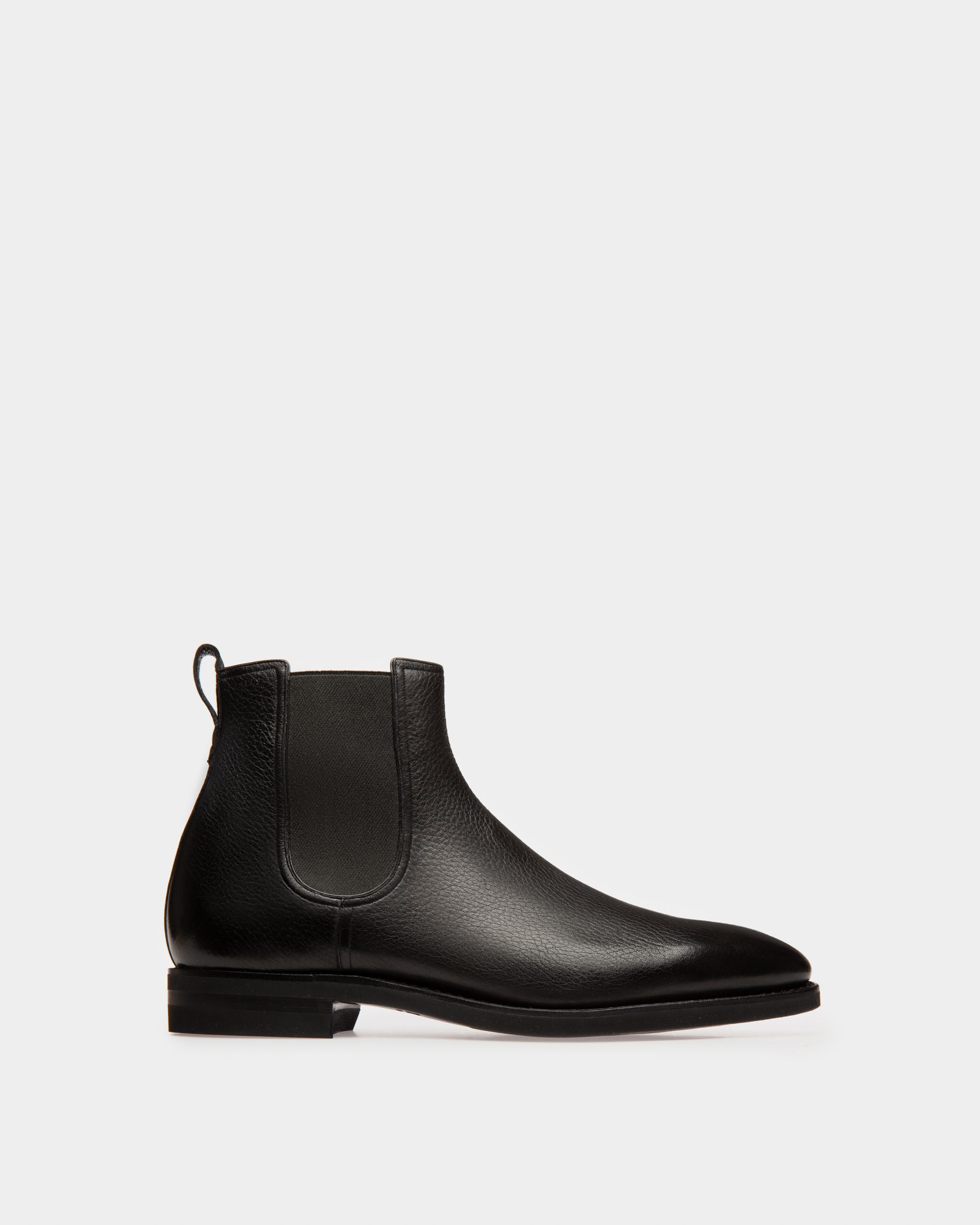 Scavone Men's Leather Boot In Black - Men's - Bally - 01