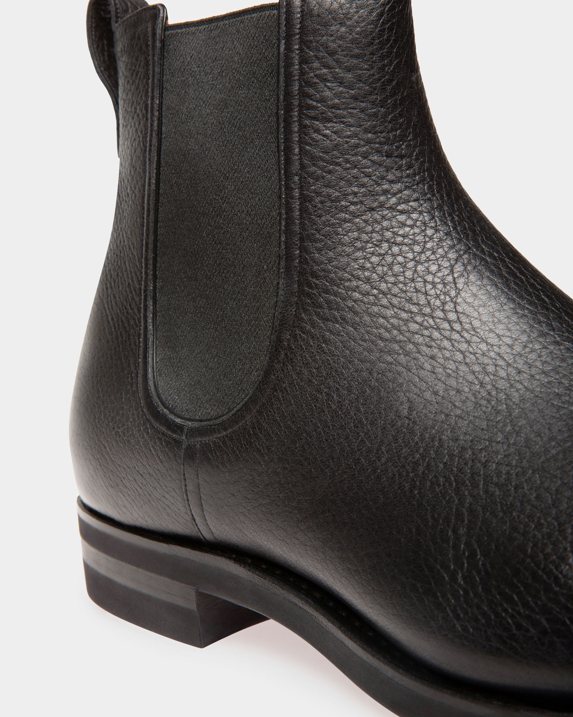 Scavone Men's Leather Boot In Black - Men's - Bally - 05