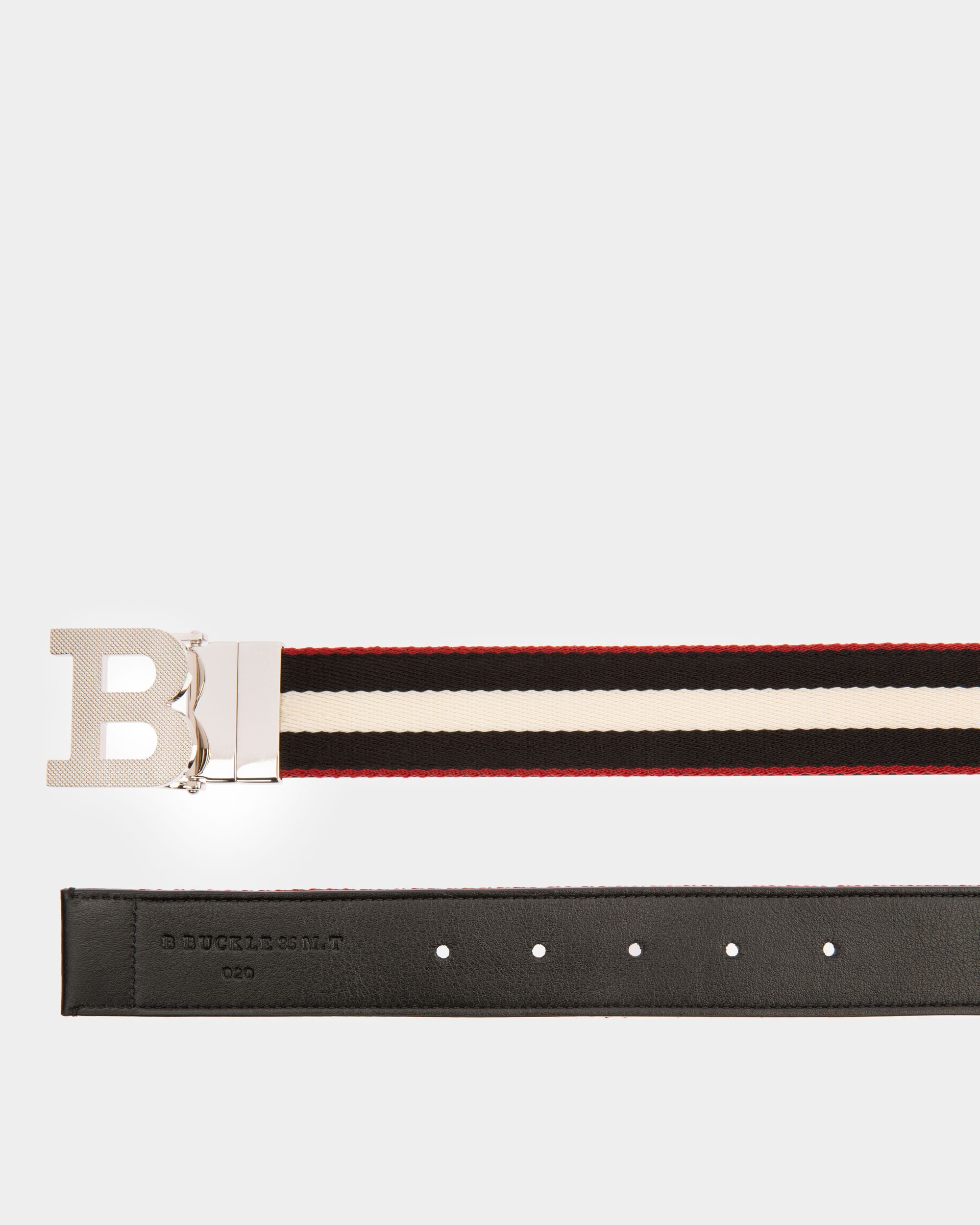 B Buckle Cinturón De Tejido Sintético De 35 Mm De Color Negro - Hombre - Bally - 02