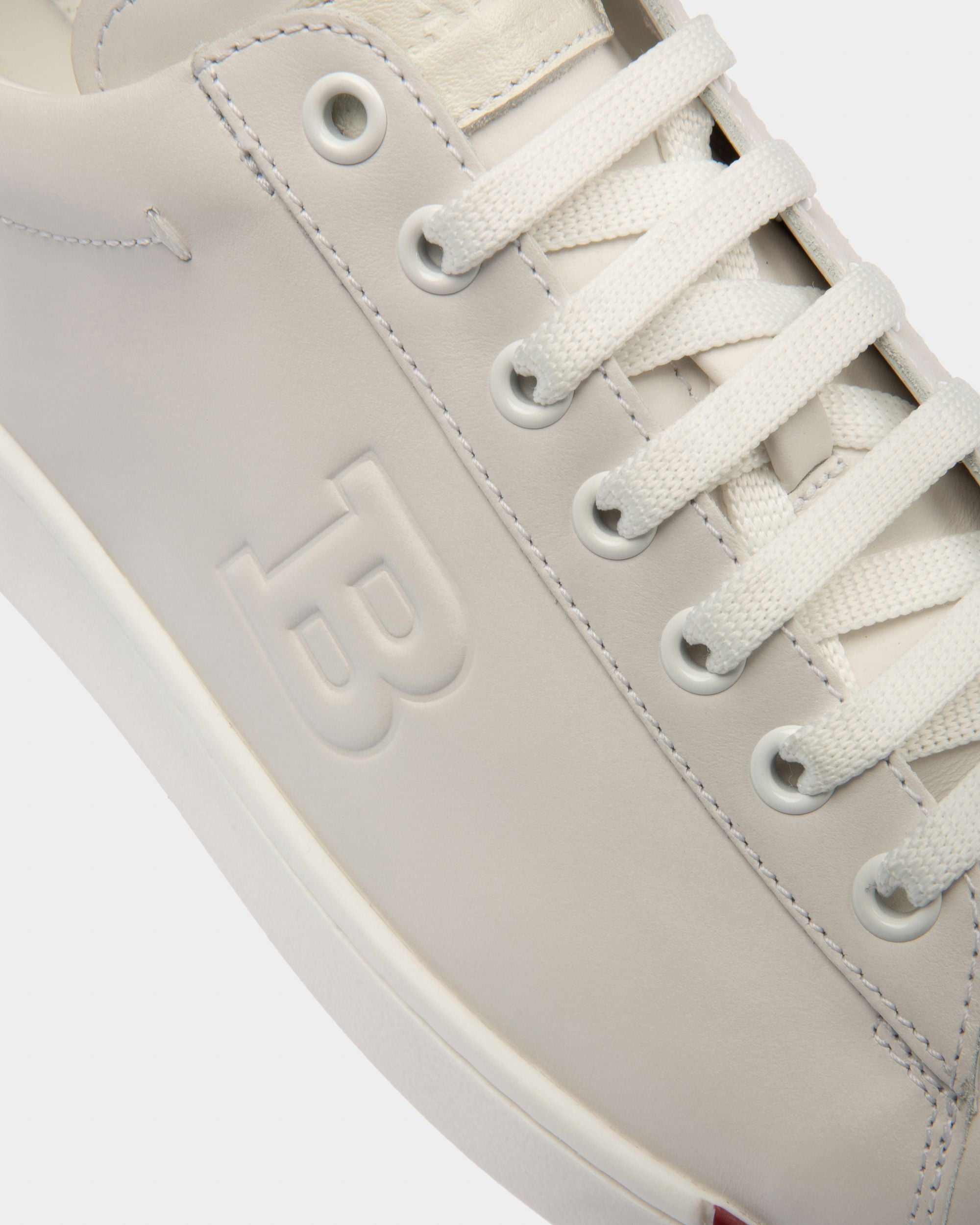 Wivian Zapatillas Deportivas En Piel De Color Blanco - Mujer - Bally - 02