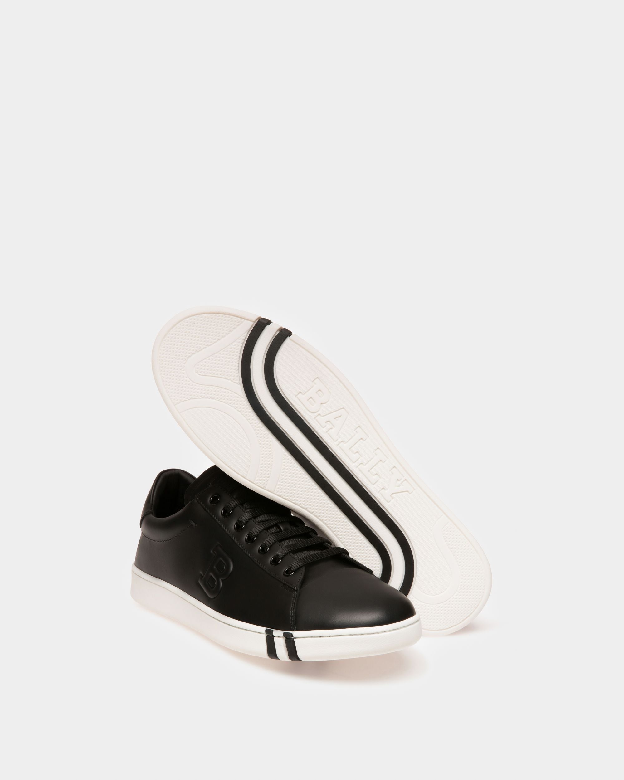 Asher Zapatilla Deportiva De Cuero De Color Negro - Hombre - Bally - 04