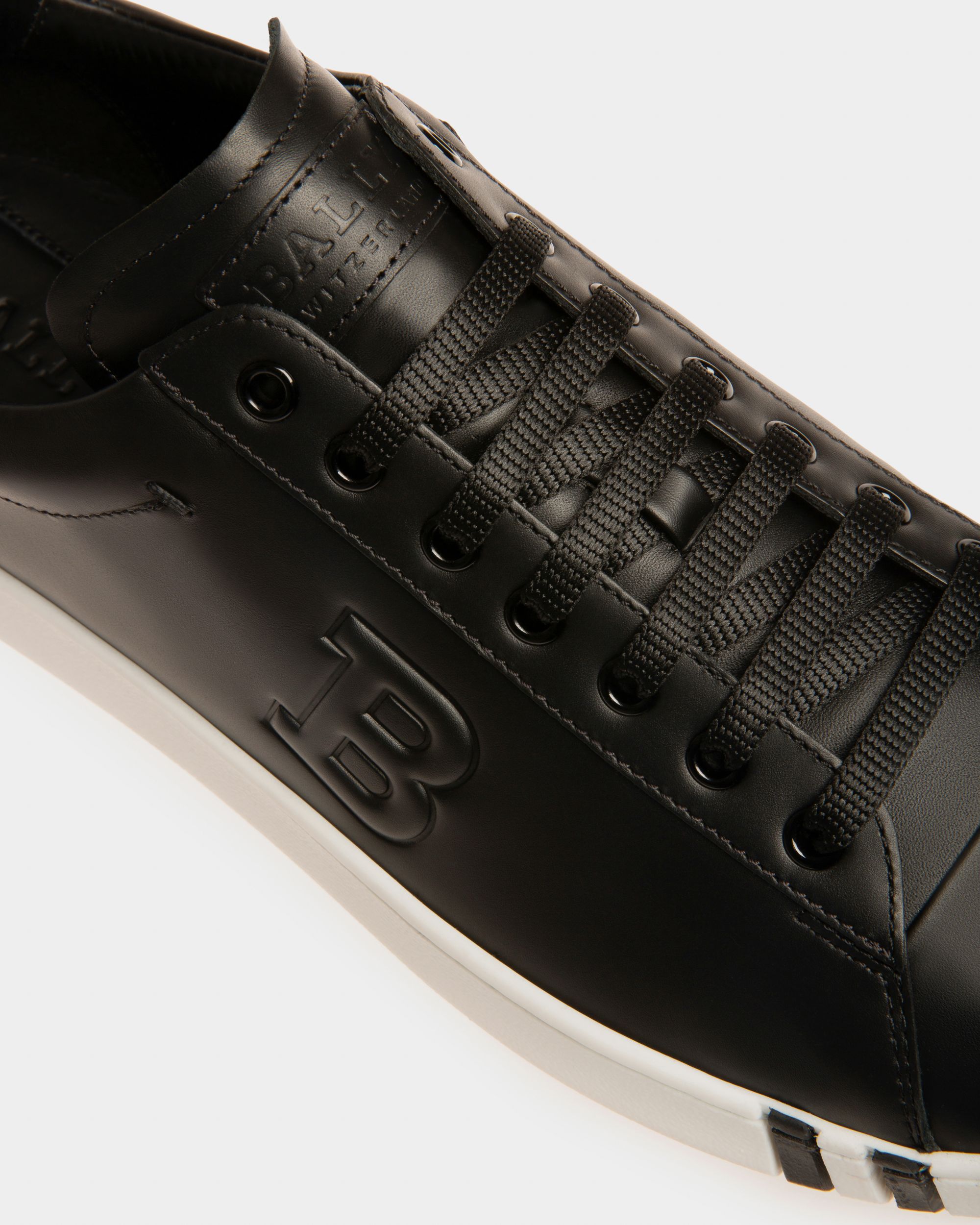 Asher Zapatilla Deportiva De Cuero De Color Negro - Hombre - Bally - 05