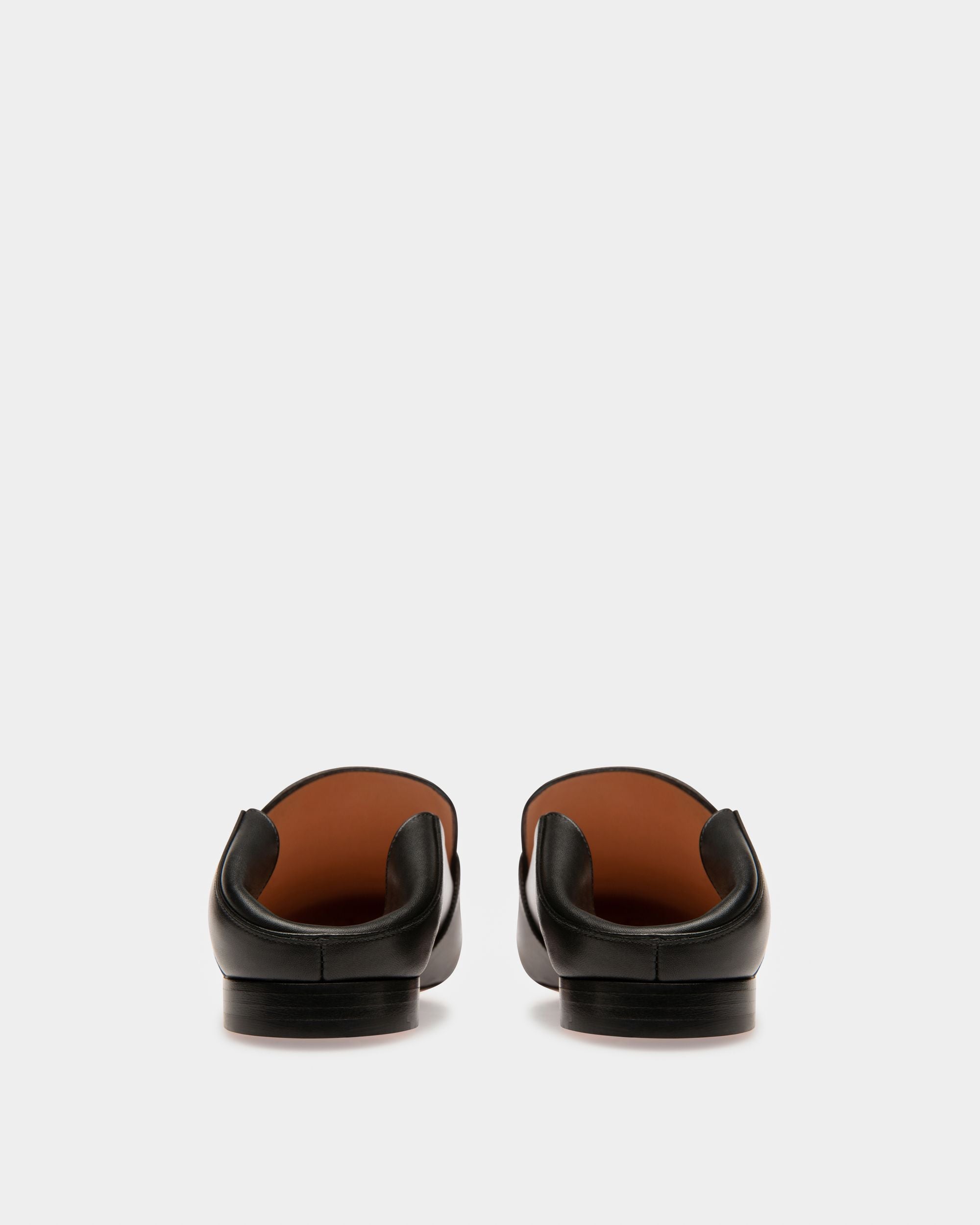 Slipper Janelle De Piel De Becerro Negra Para Mujer - Mujer - Bally - 05