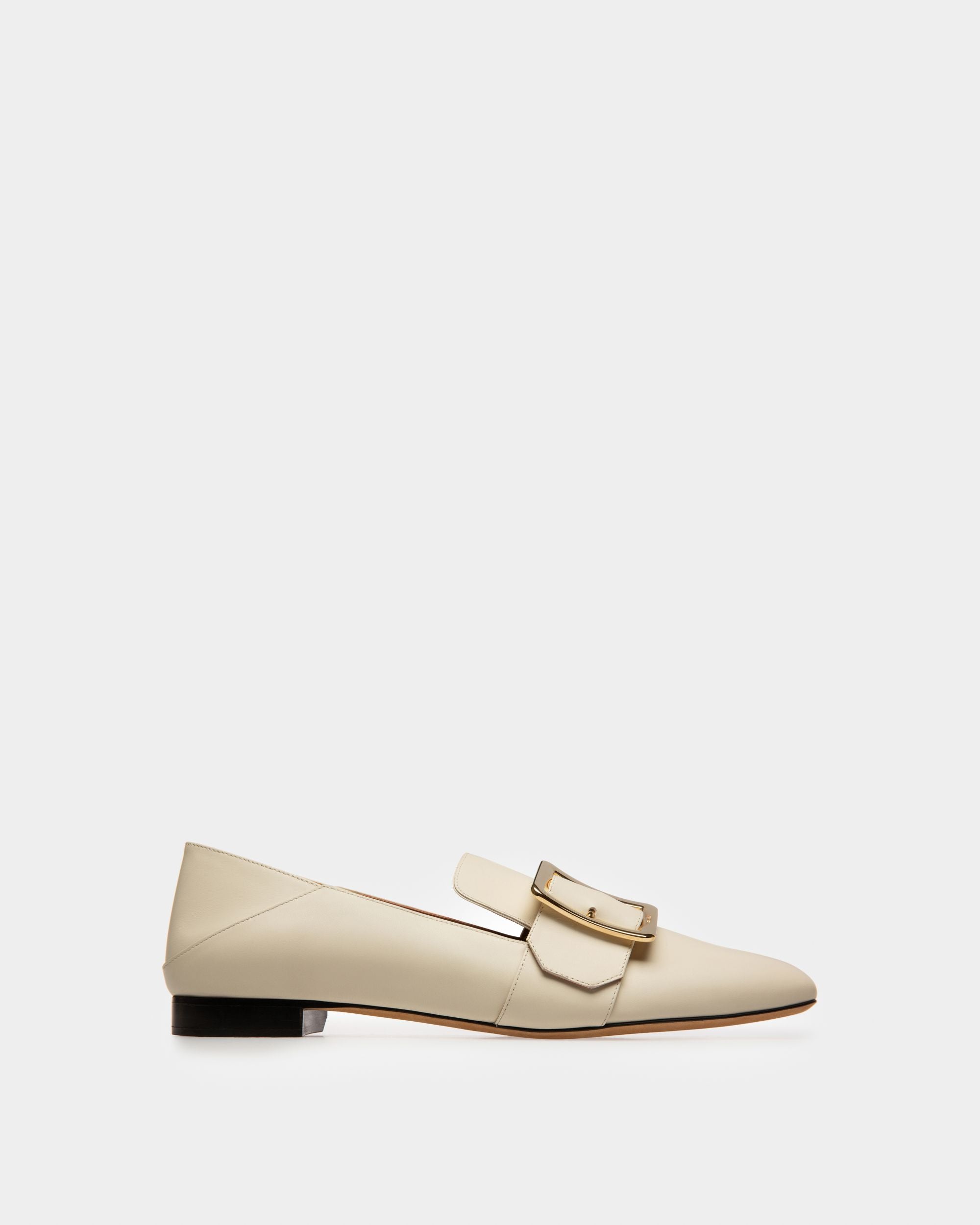 Janelle Women's Calf Leather Slipper In Bone - Women's - Bally - 01