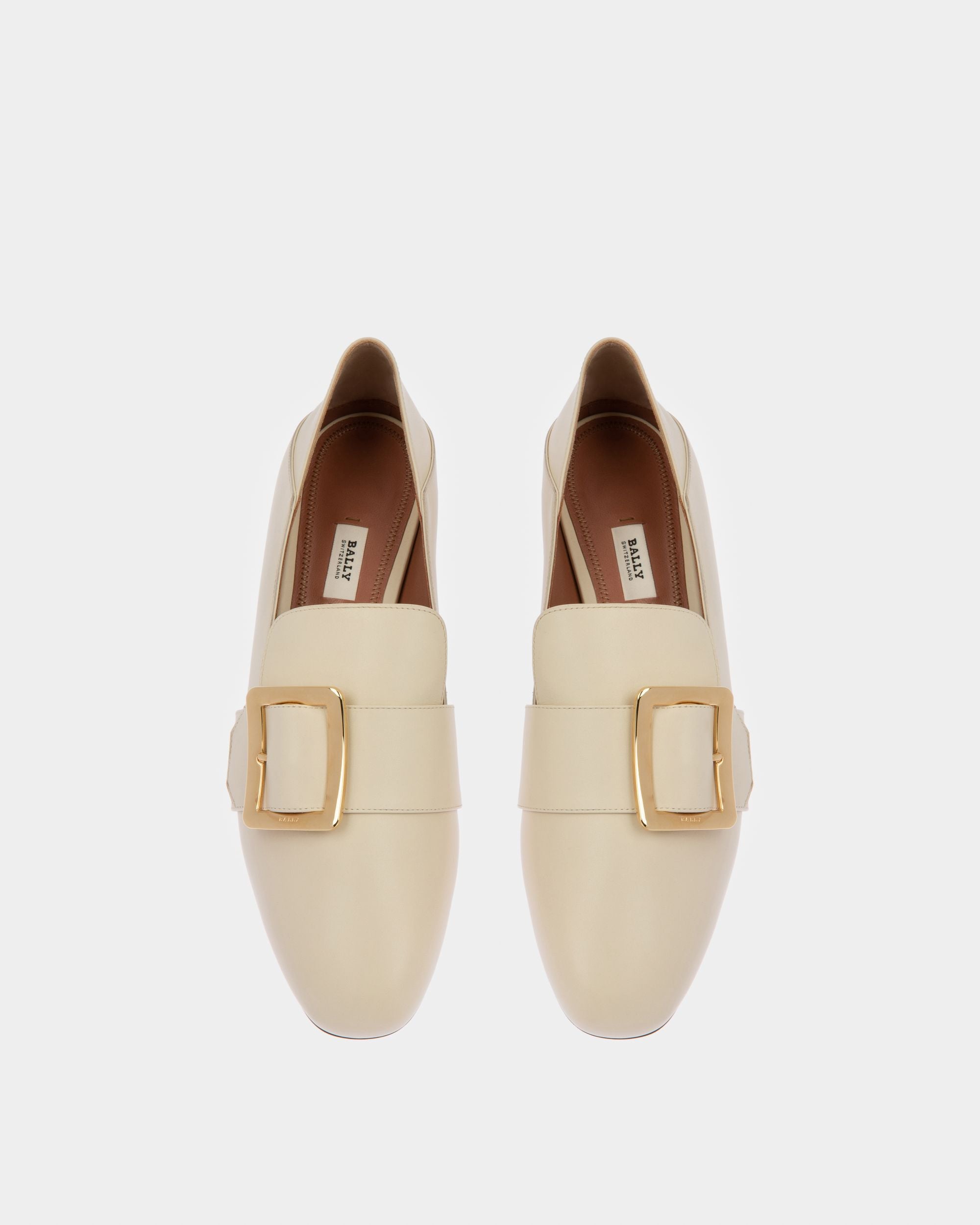 Janelle Women's Calf Leather Slipper In Bone - Women's - Bally - 02