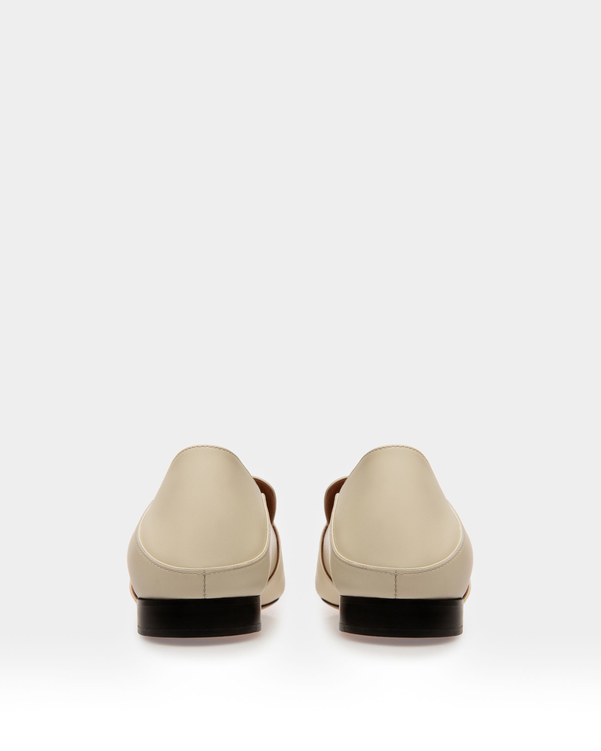 Janelle Women's Calf Leather Slipper In Bone - Women's - Bally - 03