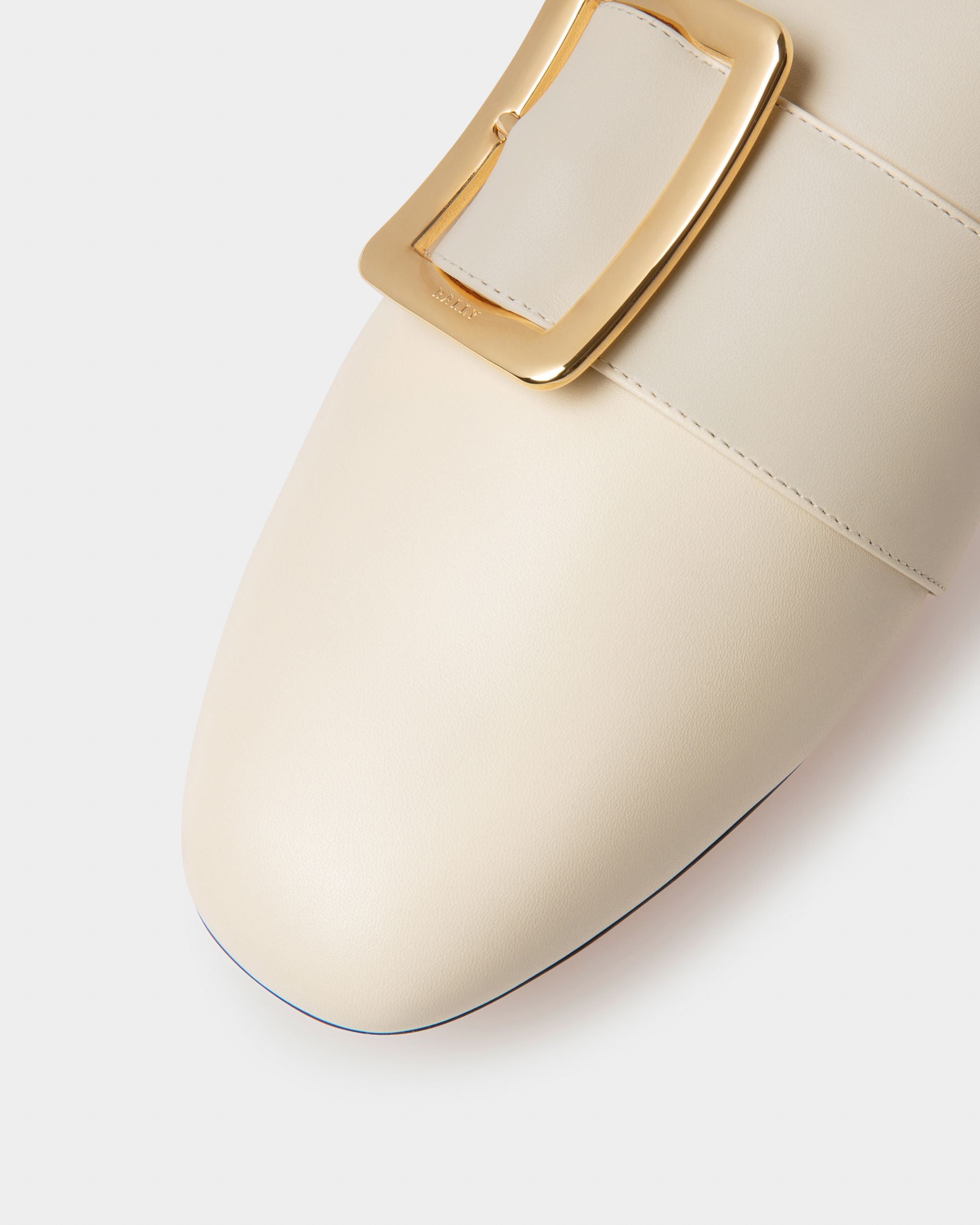 Janelle Women's Calf Leather Slipper In Bone - Women's - Bally - 04