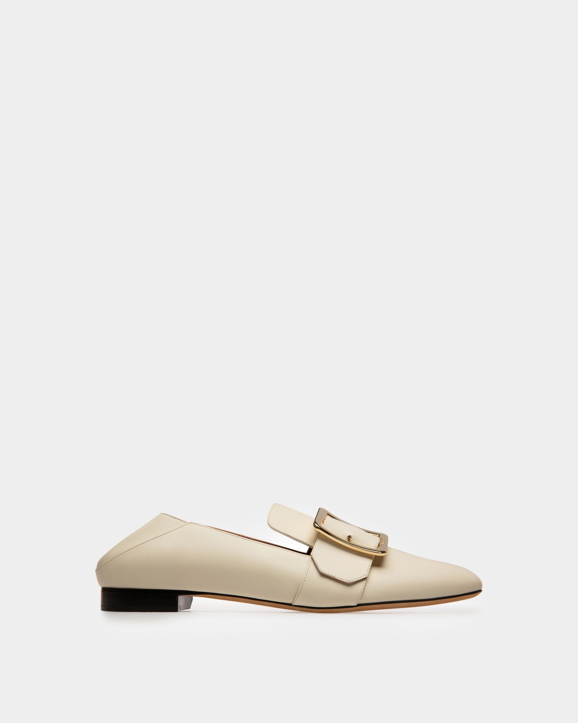 Janelle Women's Calf Leather Slipper In Bone - Women's - Bally - 05