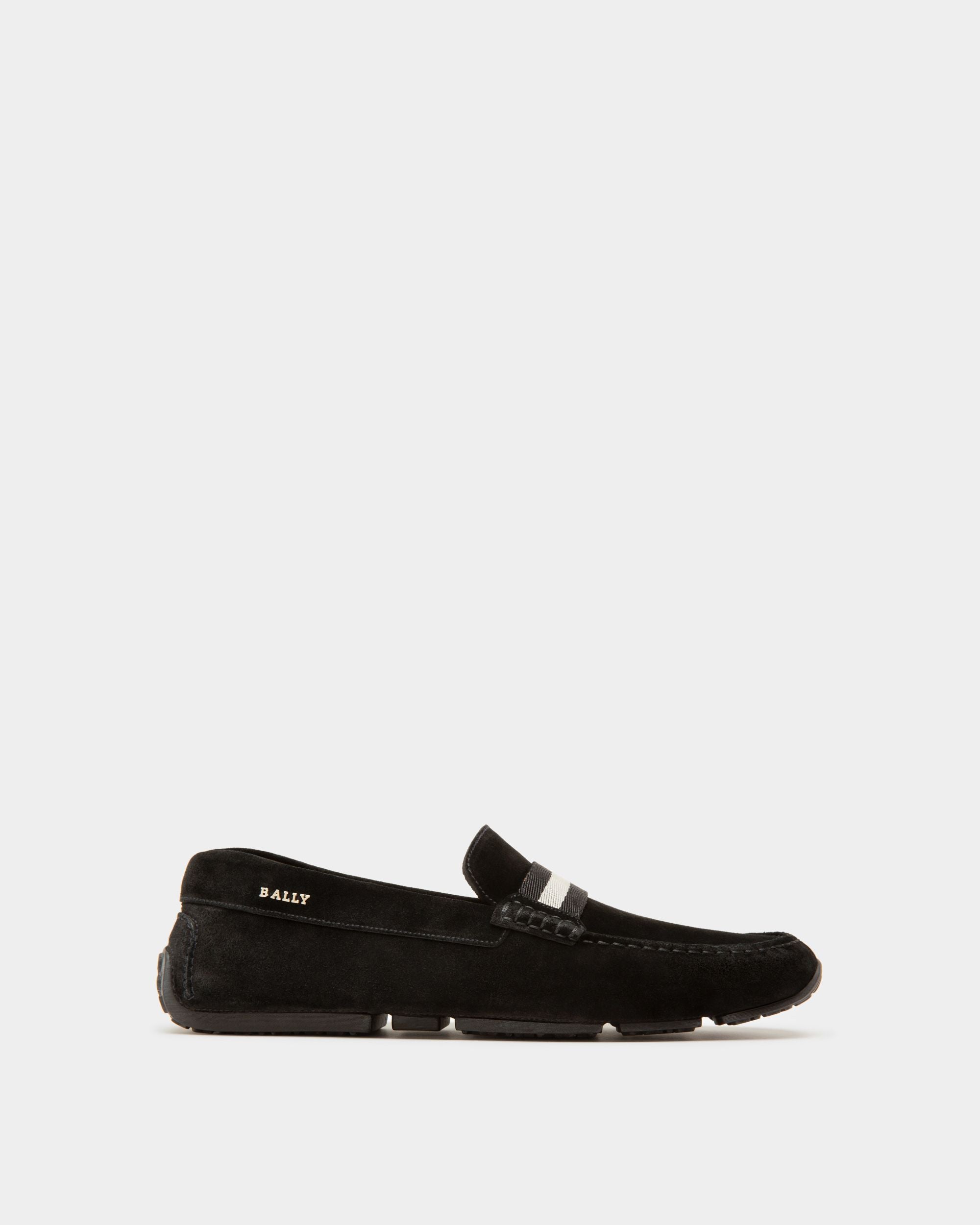 Zapatos Driver Pilot De Ante En Negro - Hombre - Bally - 01