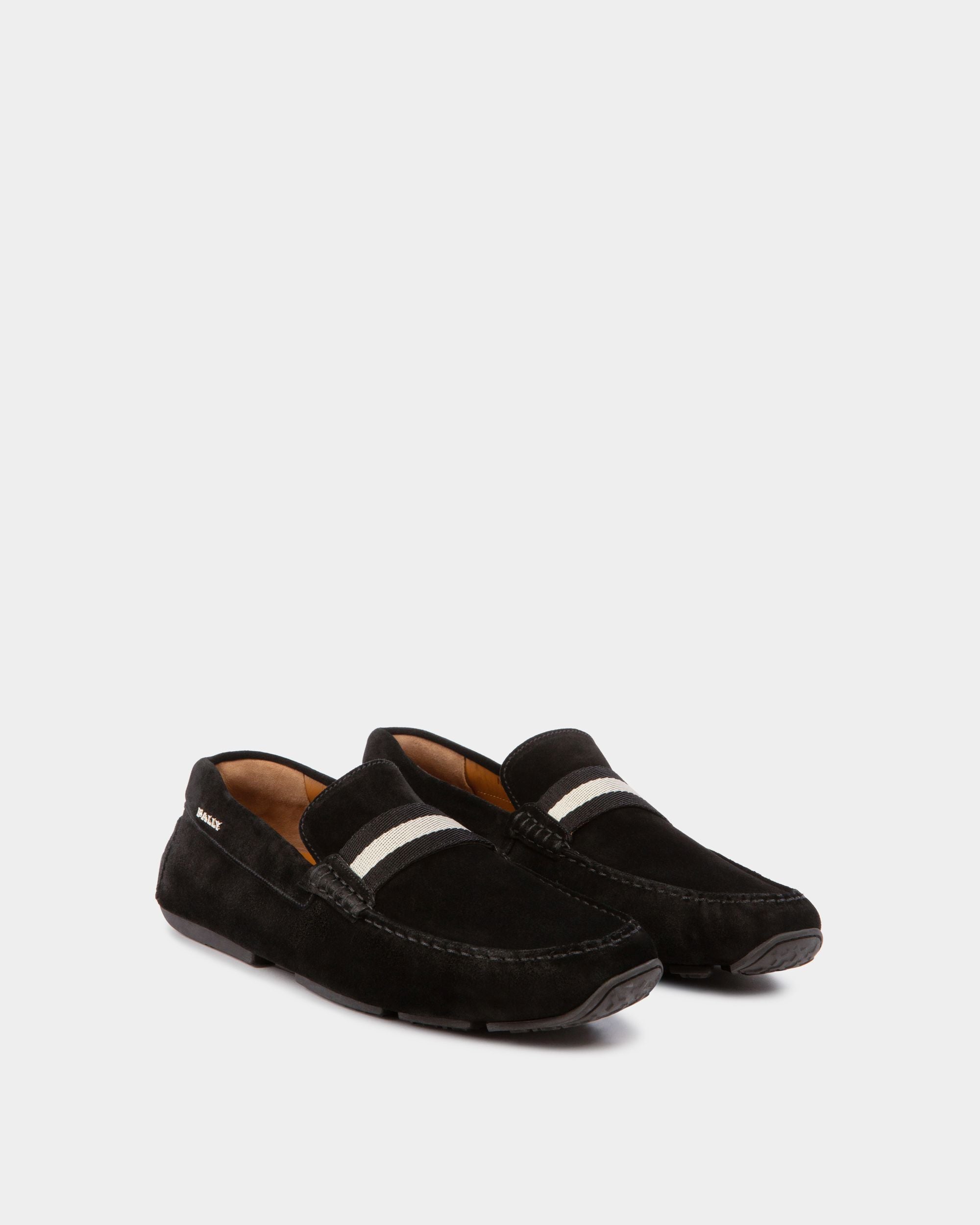 Zapatos Driver Pilot De Ante En Negro - Hombre - Bally - 03