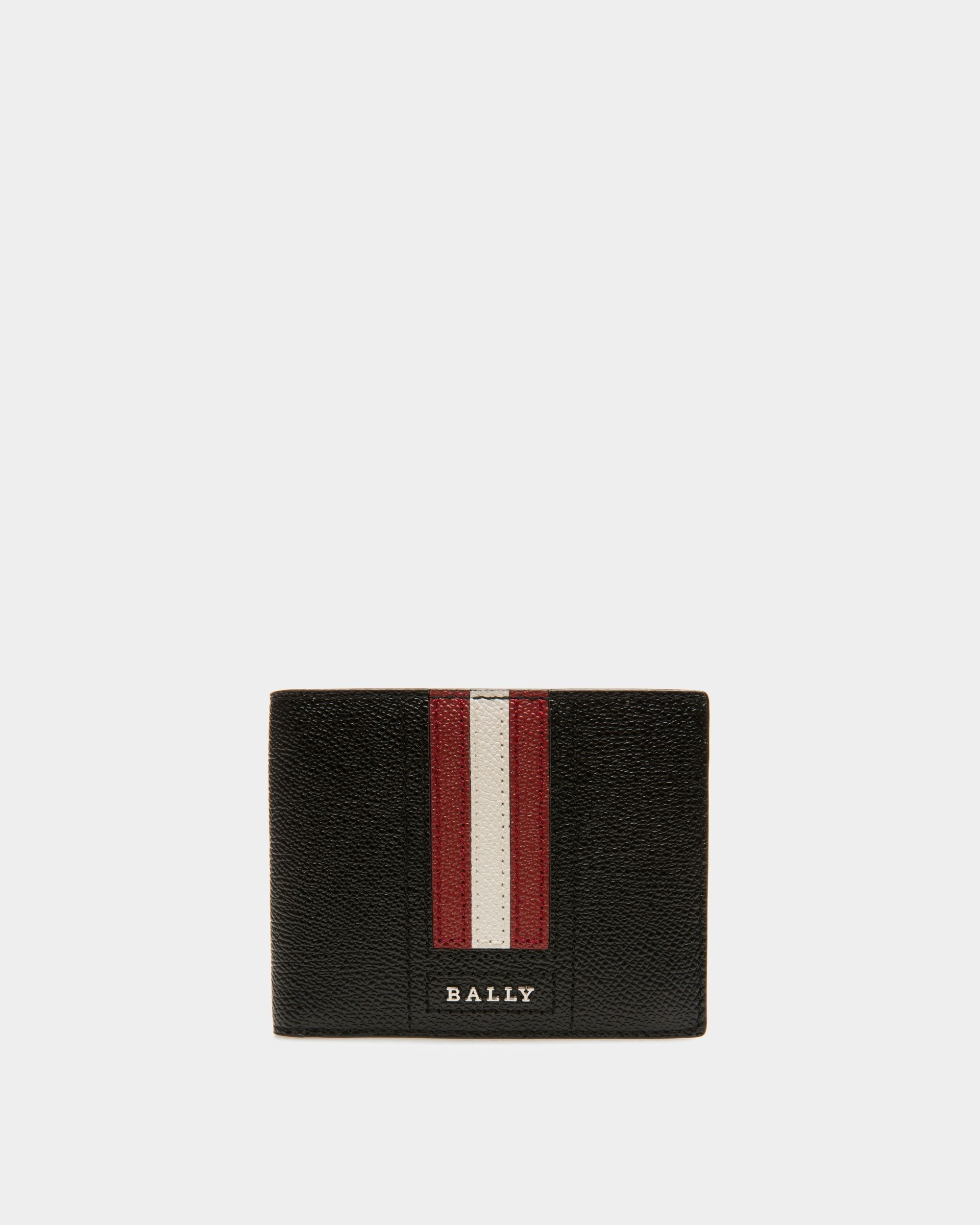 Cartera Lettering De Piel Negra - Hombre - Bally - 01