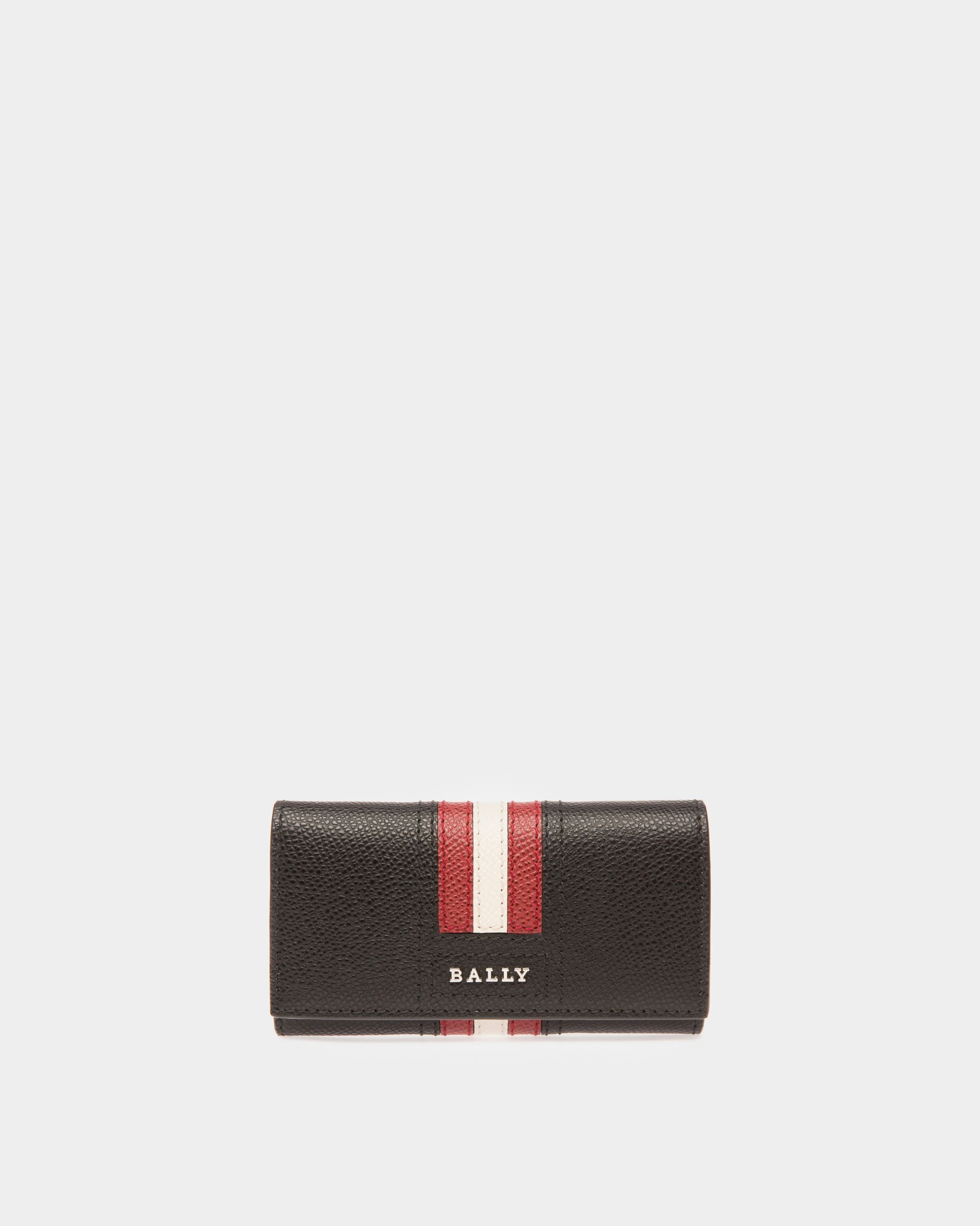 Taltos Leather Key Holder In Black - Men's - Bally - 01