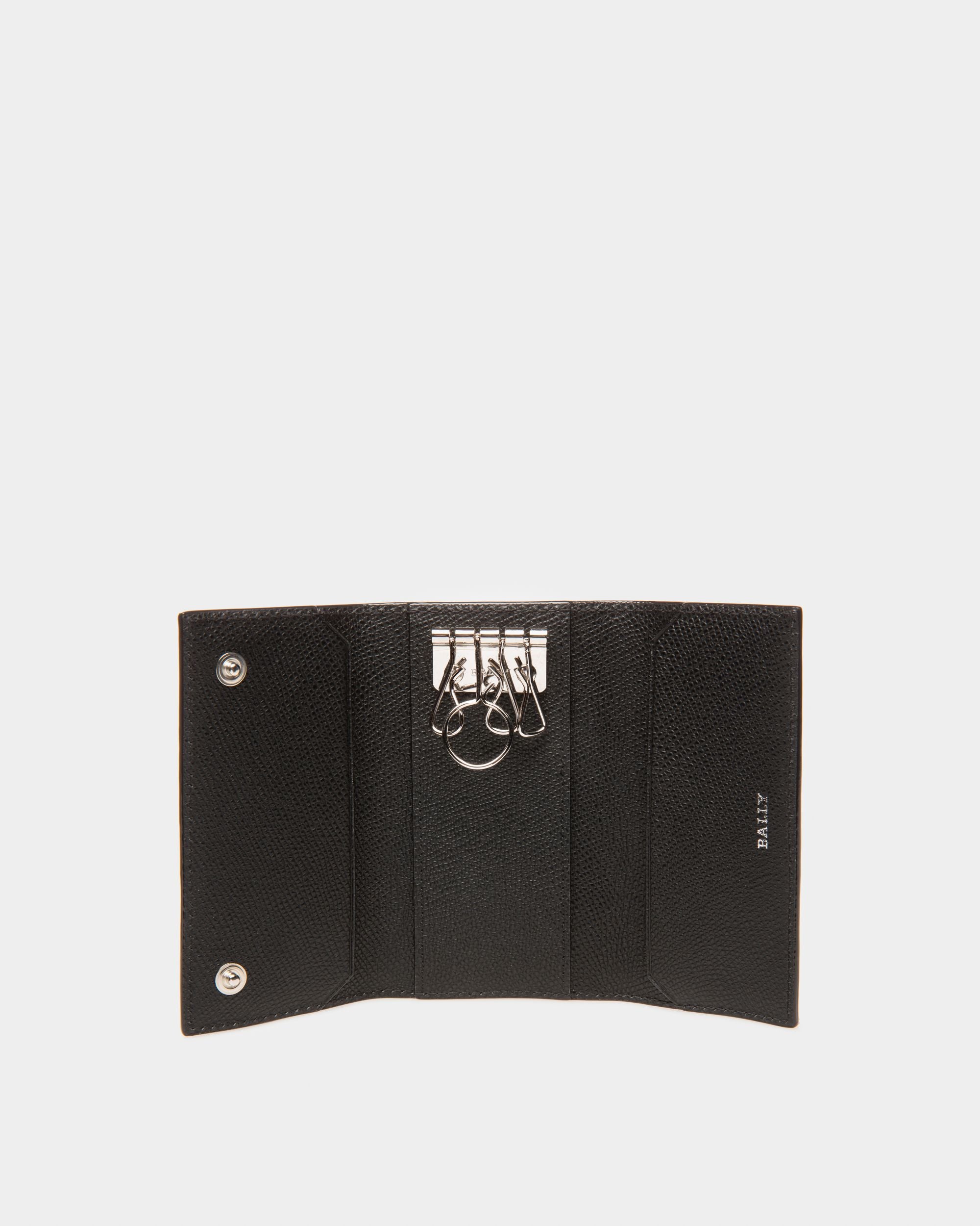 Taltos Leather Key Holder In Black - Men's - Bally - 03