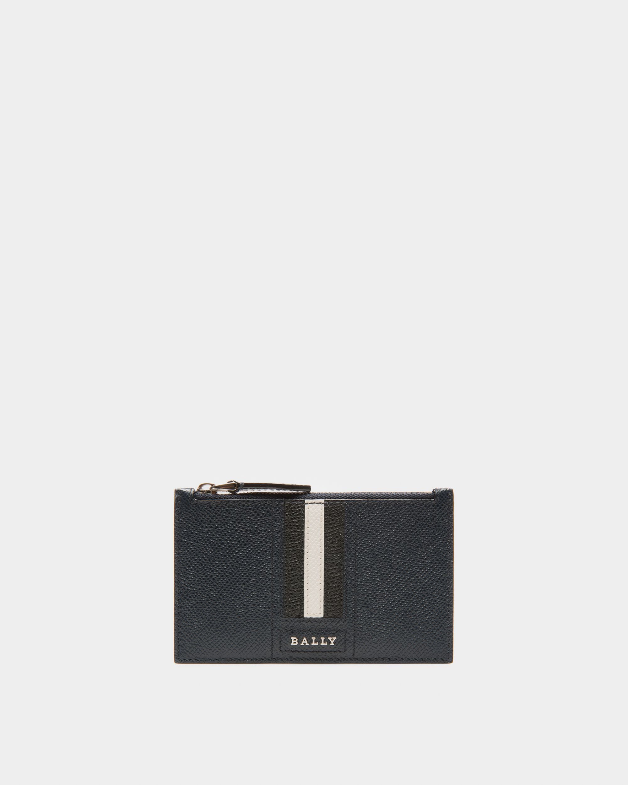 Tarjetero Tenley De Piel Navy - Hombre - Bally - 01