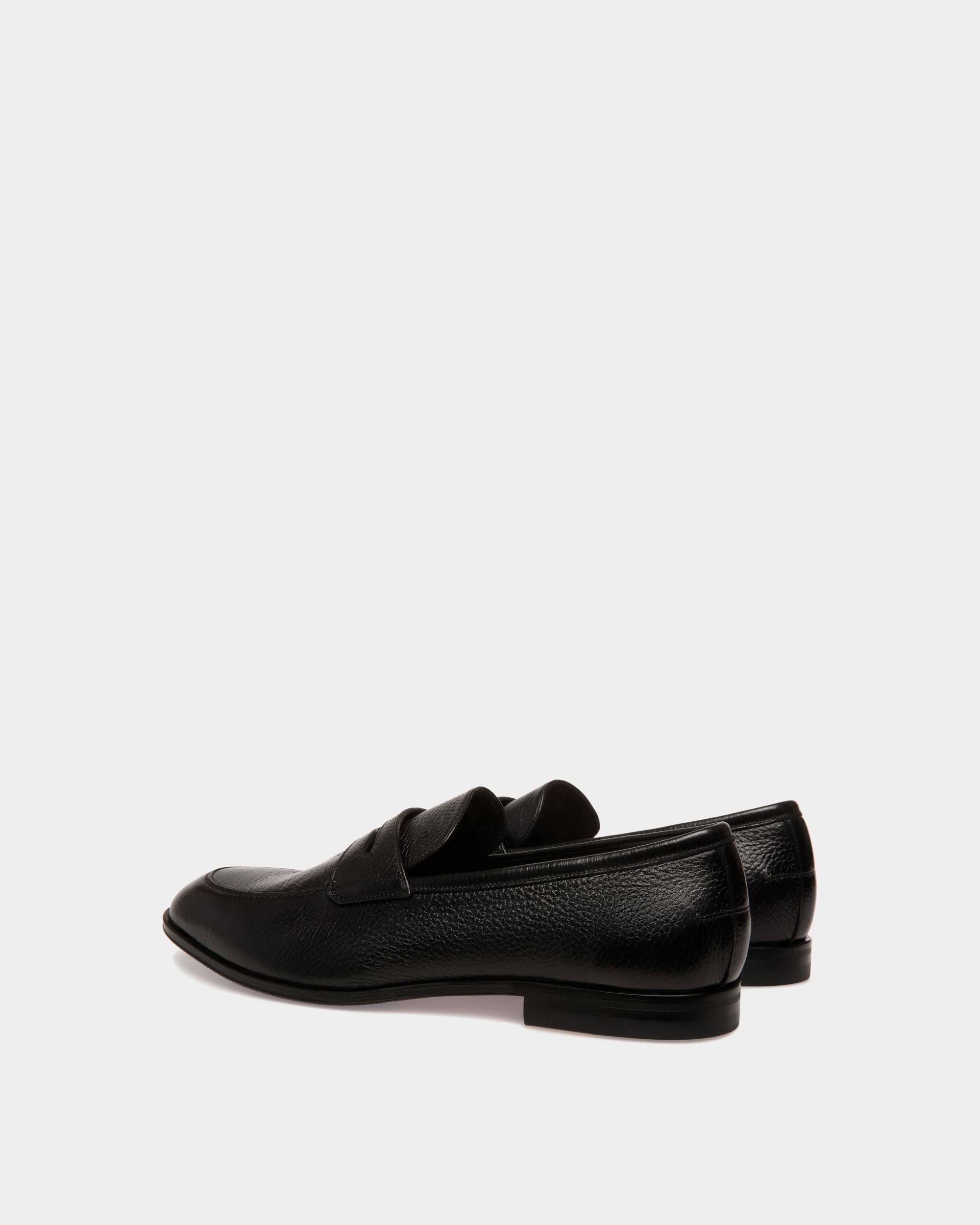 Webb Leather Loafers In Black - Men's - Bally - 03