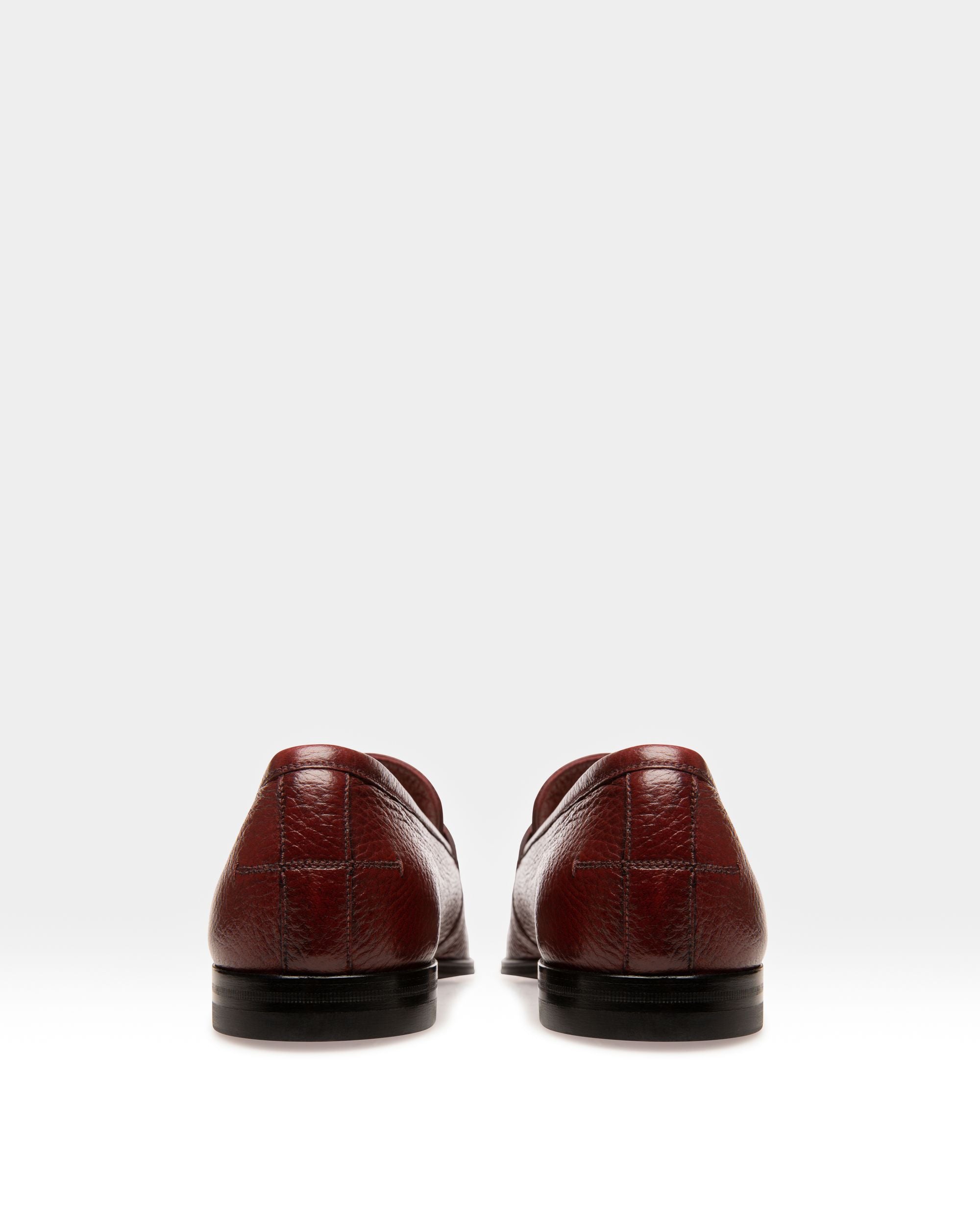 Webb Mocasines En Piel De Color Rojo Heritage - Hombre - Bally - 03