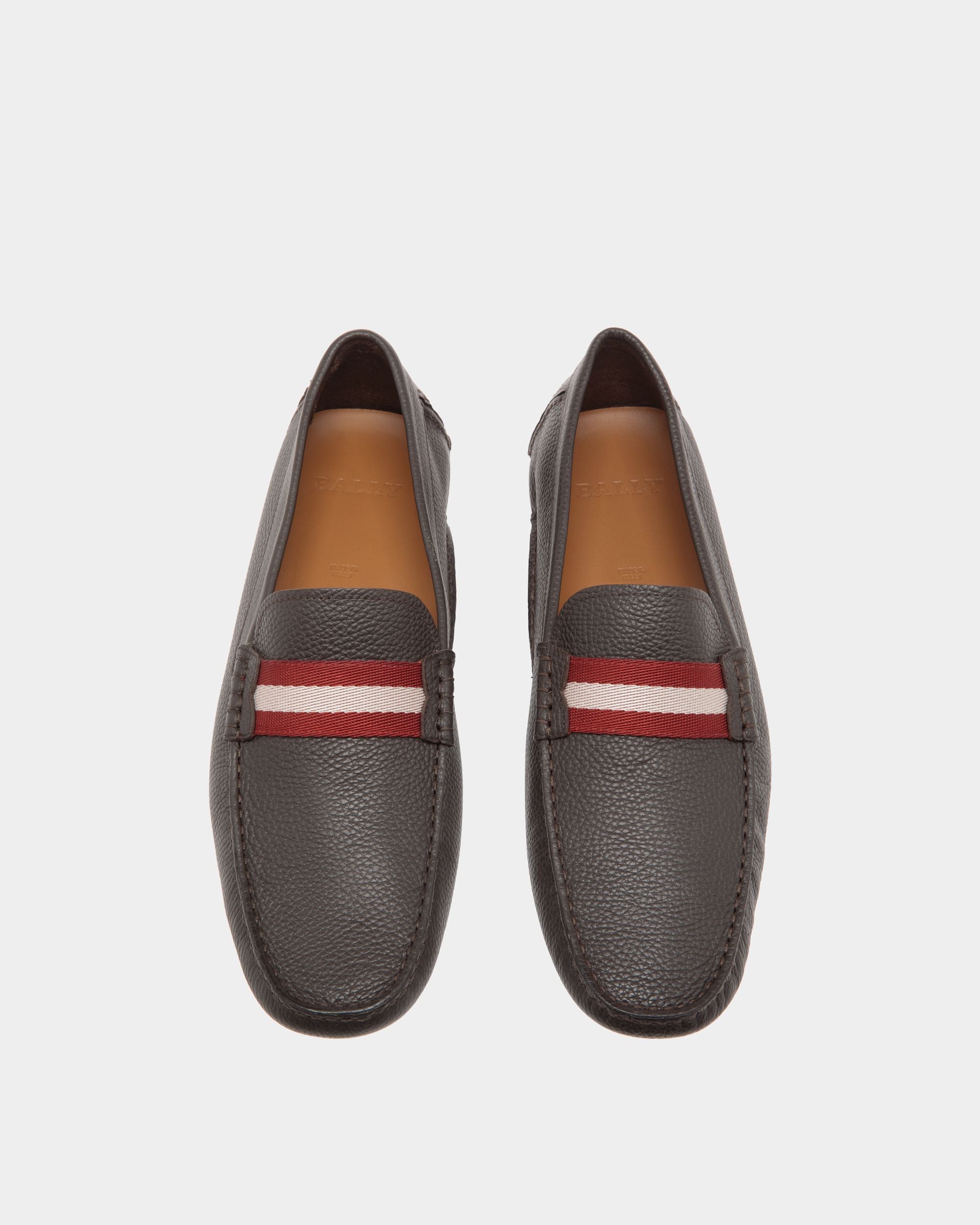 Driver In Brown Leather - Men's - Bally - 04