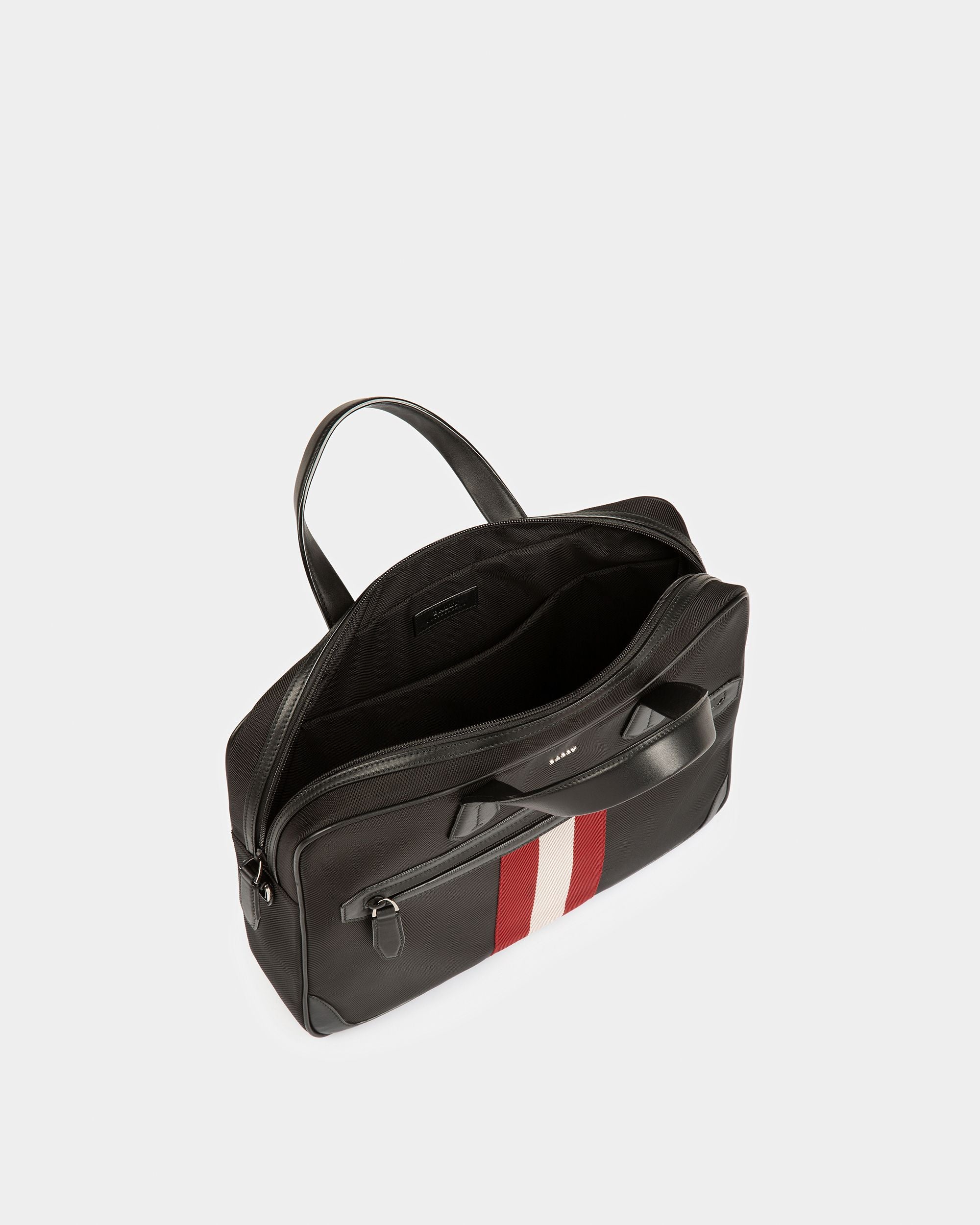 Chandos Small Techno Nylon Business Bag In Black - Men's - Bally - 01