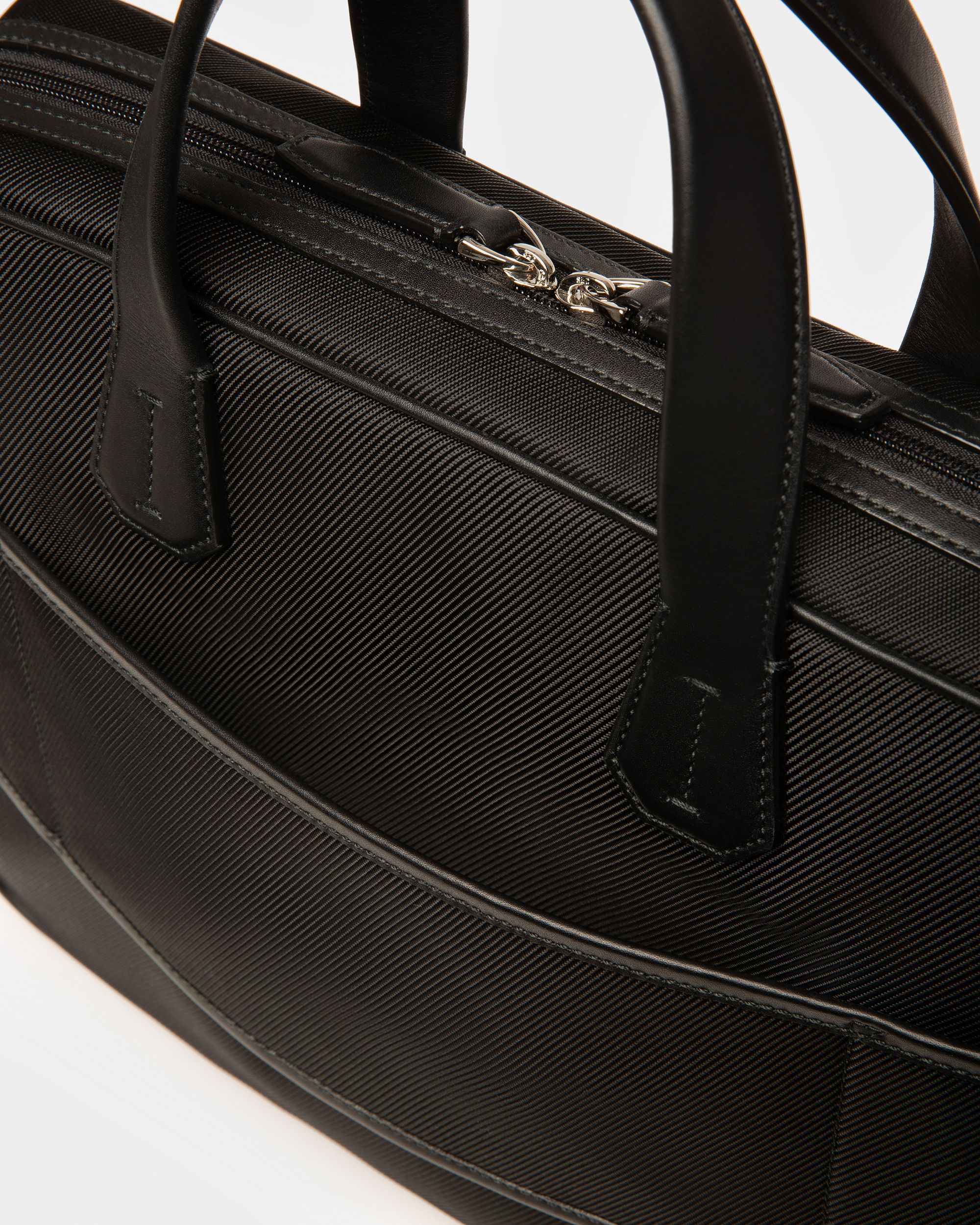 Chandos Small Techno Nylon Business Bag In Black - Men's - Bally - 04