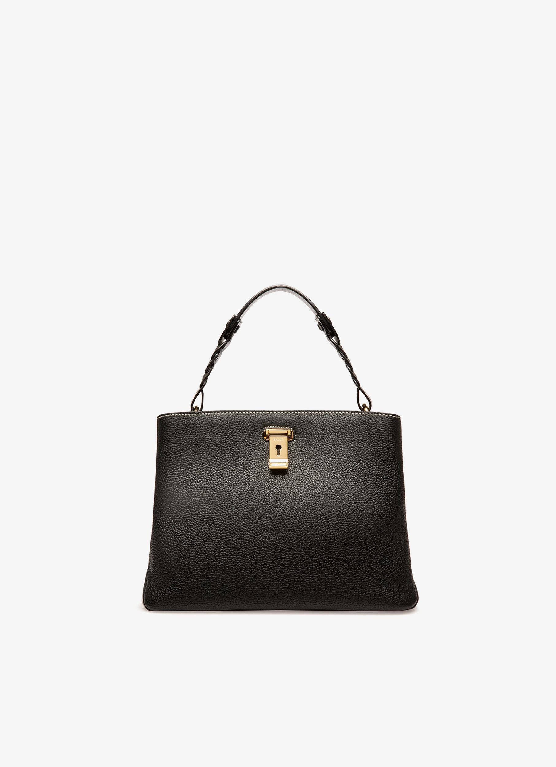 Lucyle Bolso De Hombro En Piel De Color Negro - Mujer - Bally - 01