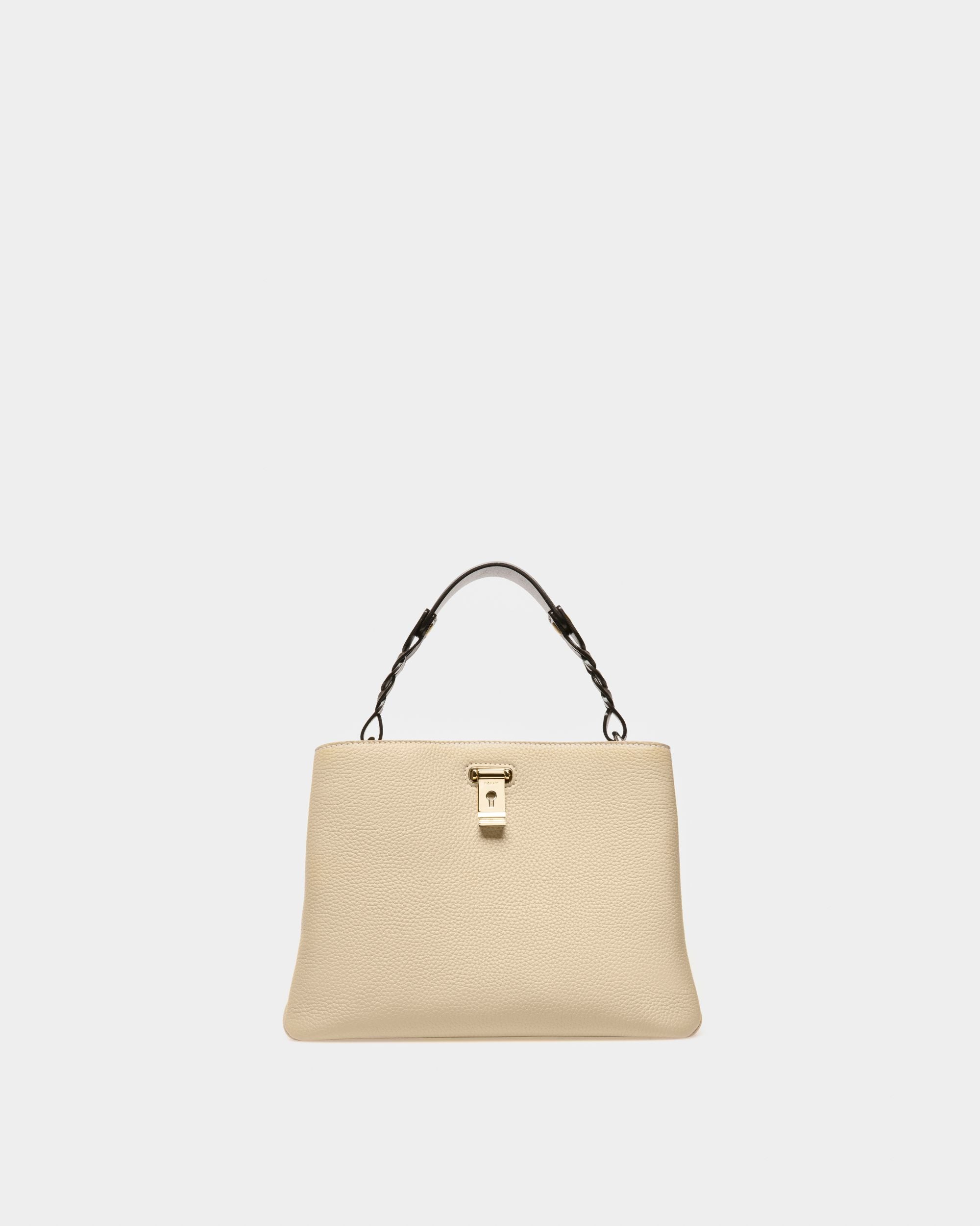 Lucyle Bolso De Hombro En Cuero De Color Beige Claro - Mujer - Bally - 01