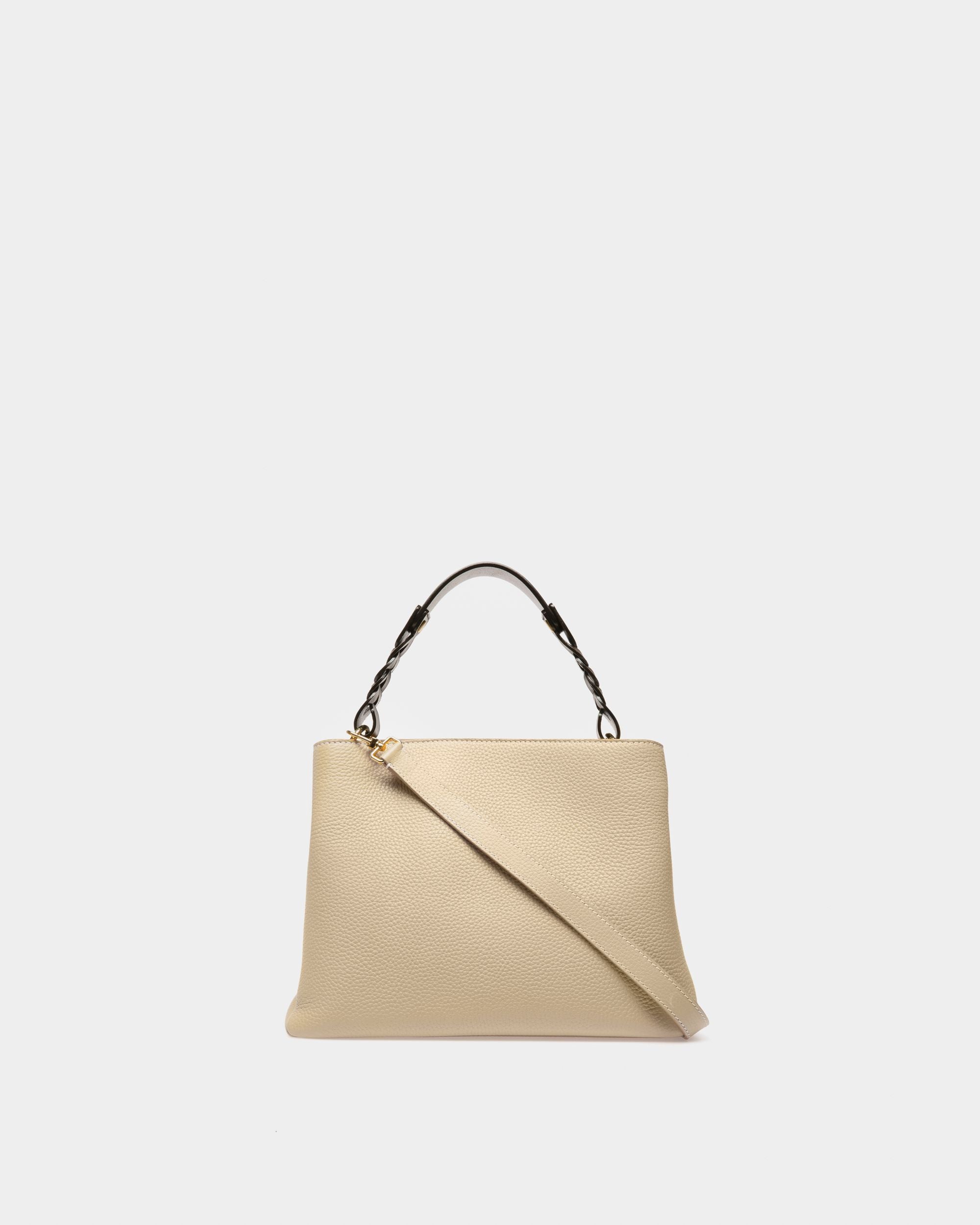 Lucyle Bolso De Hombro En Cuero De Color Beige Claro - Mujer - Bally - 03