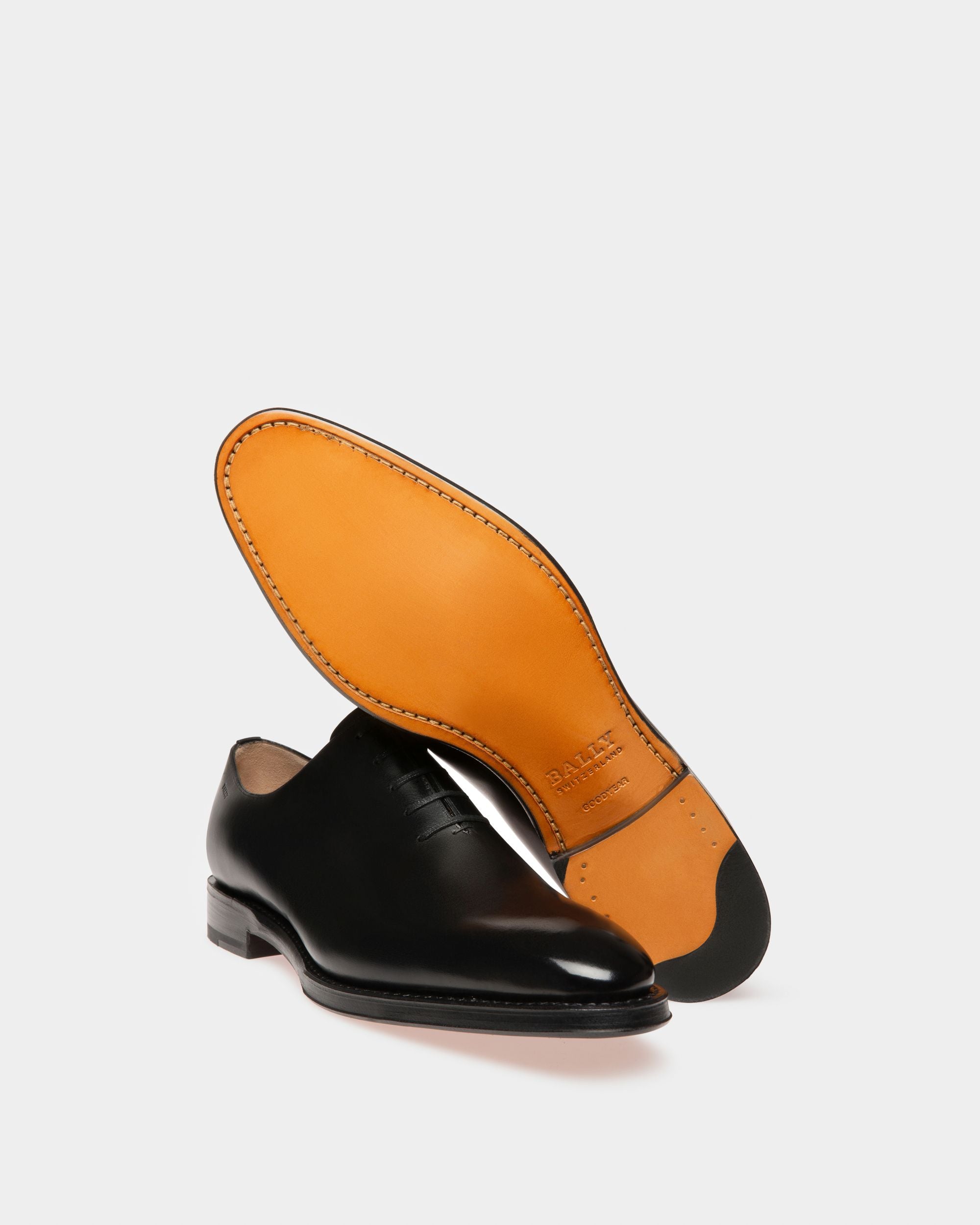 Zapato Oxford Scolder De Piel De Becerro Lisa Negra Para Hombre - Hombre - Bally - 05