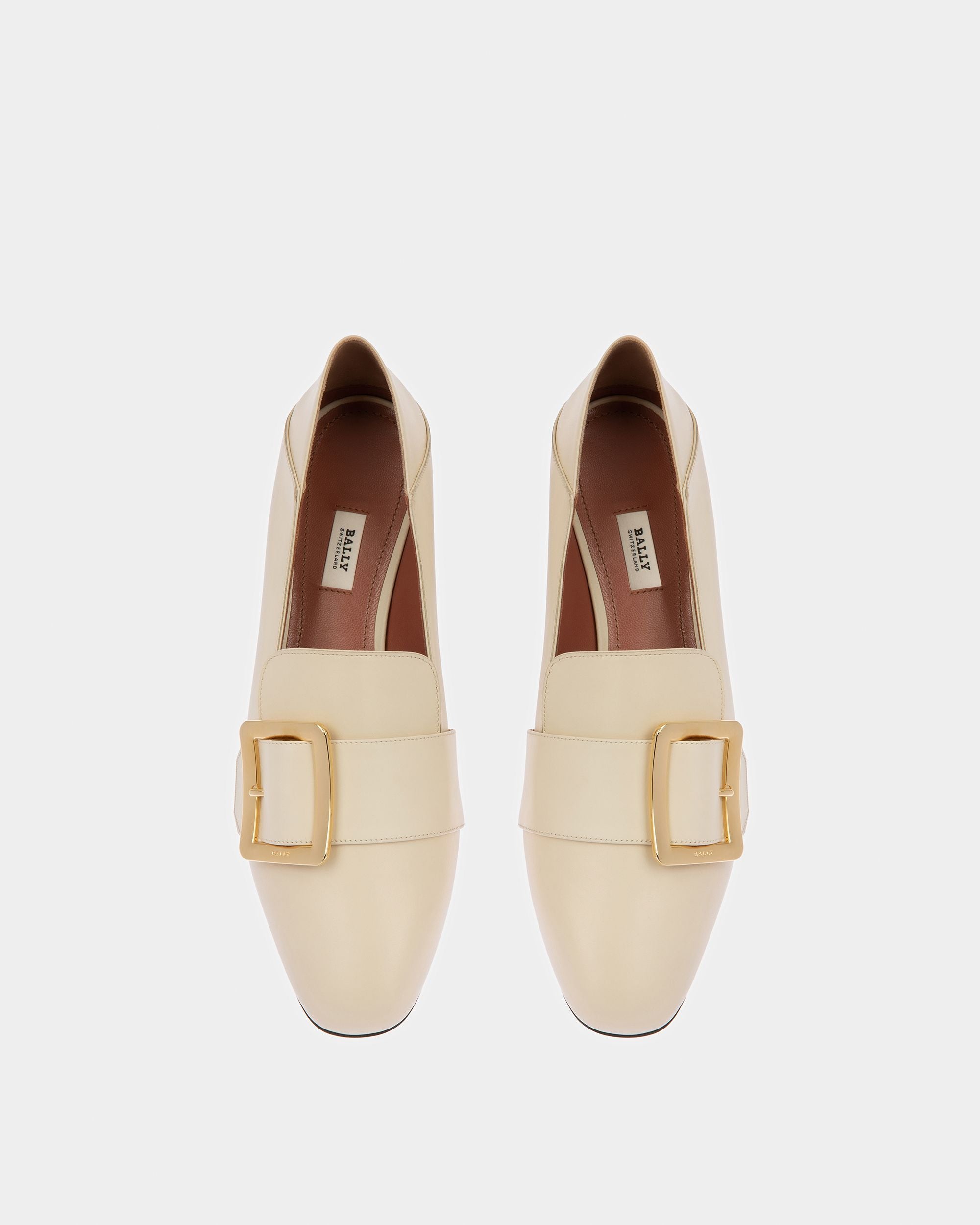 Zapato De Salón Janelle De Piel Blanco Hueso - Mujer - Bally - 02