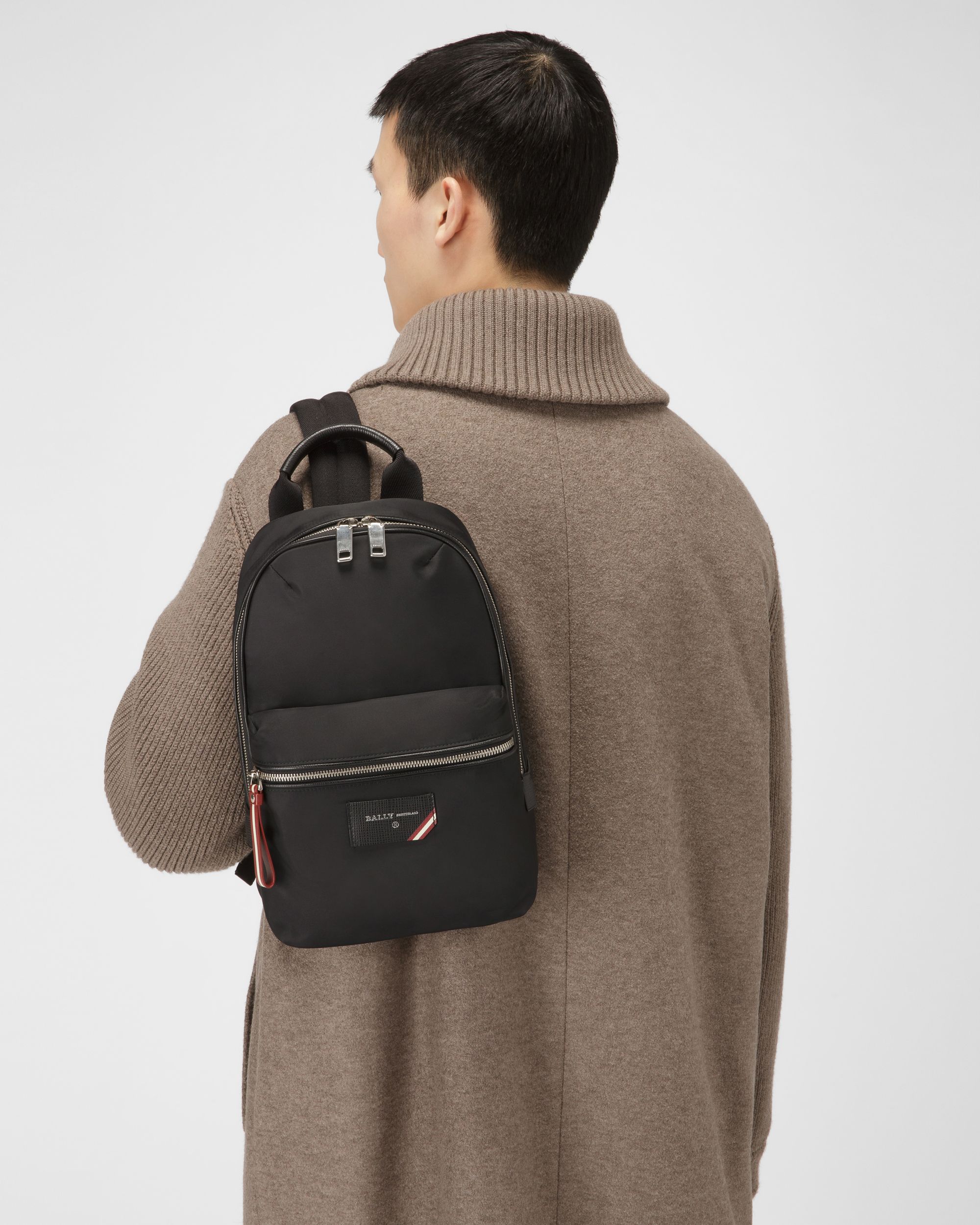 Sling Bag Fuston De Nailon Negro - Hombre - Bally - 01