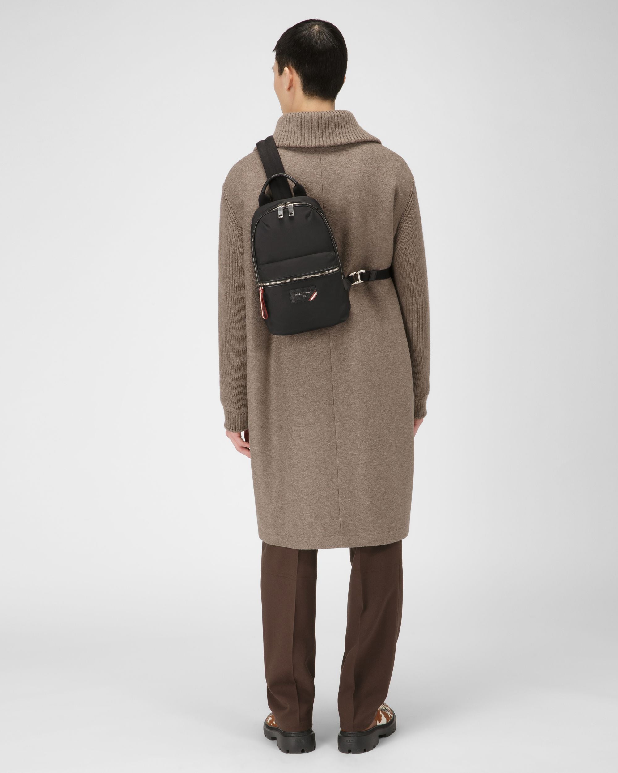 Sling Bag Fuston De Nailon Negro - Hombre - Bally - 02