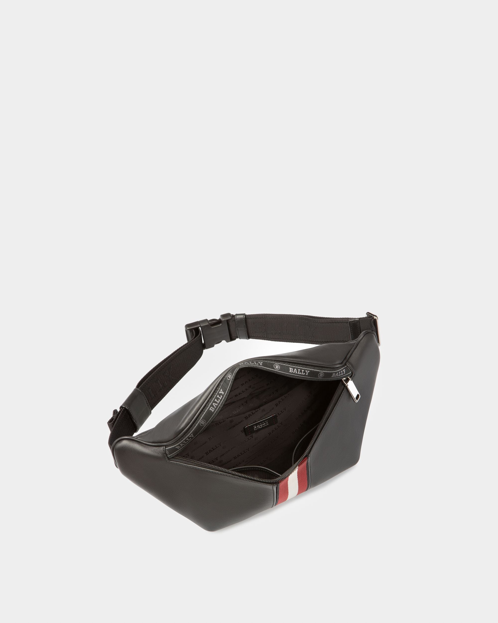 Hakab Leather Bum Bag In Black - Men's - Bally - 03