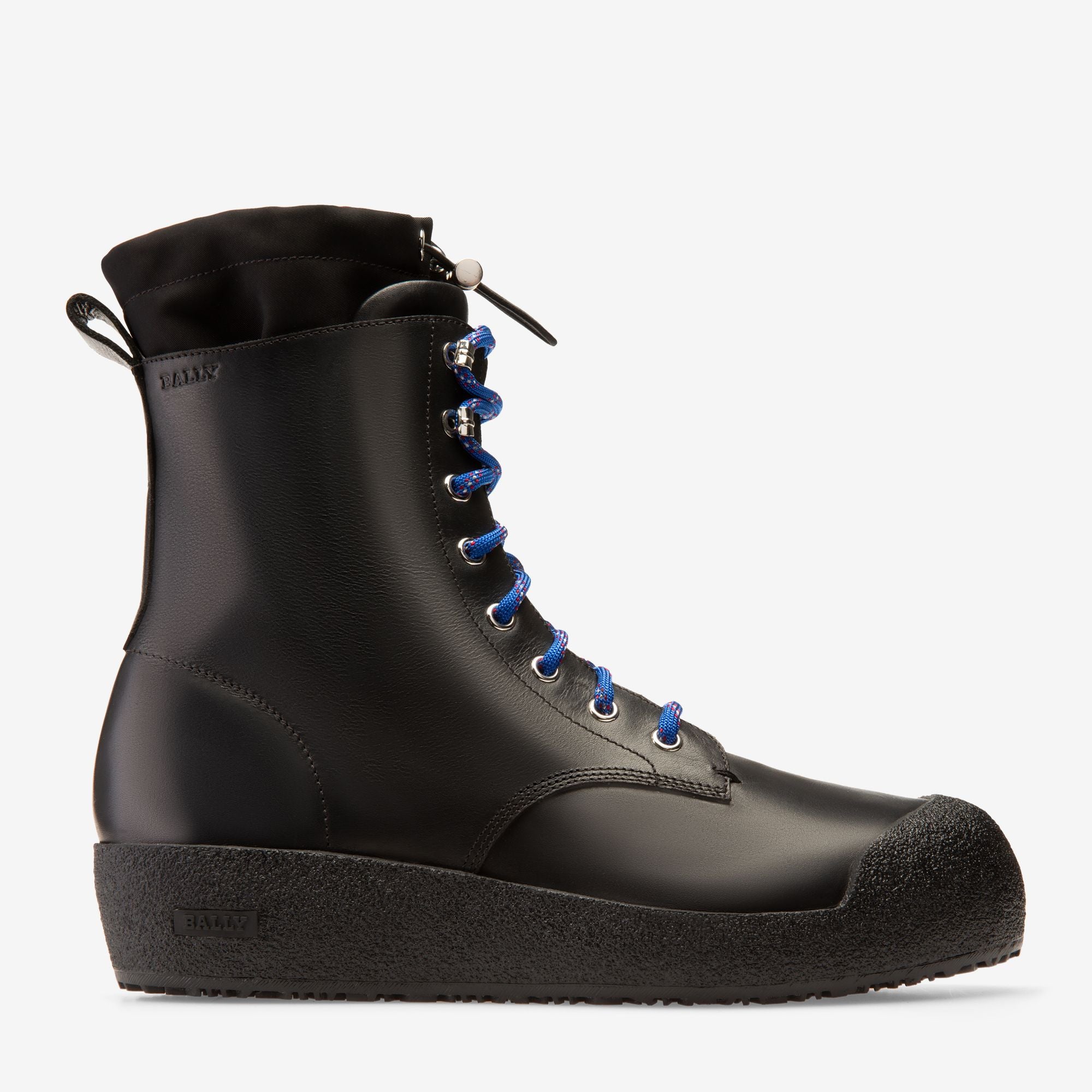 Bally Curling Snow Boot in Black Leather - Men's - Bally - 01