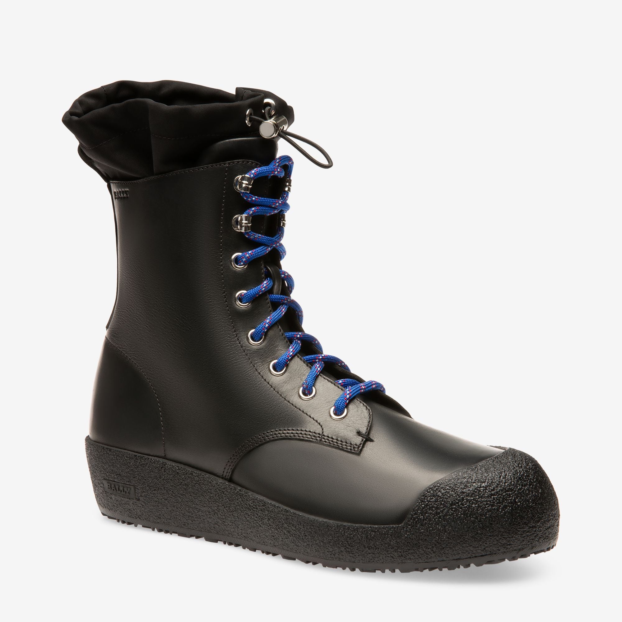 Bally Curling Snow Boot in Black Leather - Men's - Bally - 02
