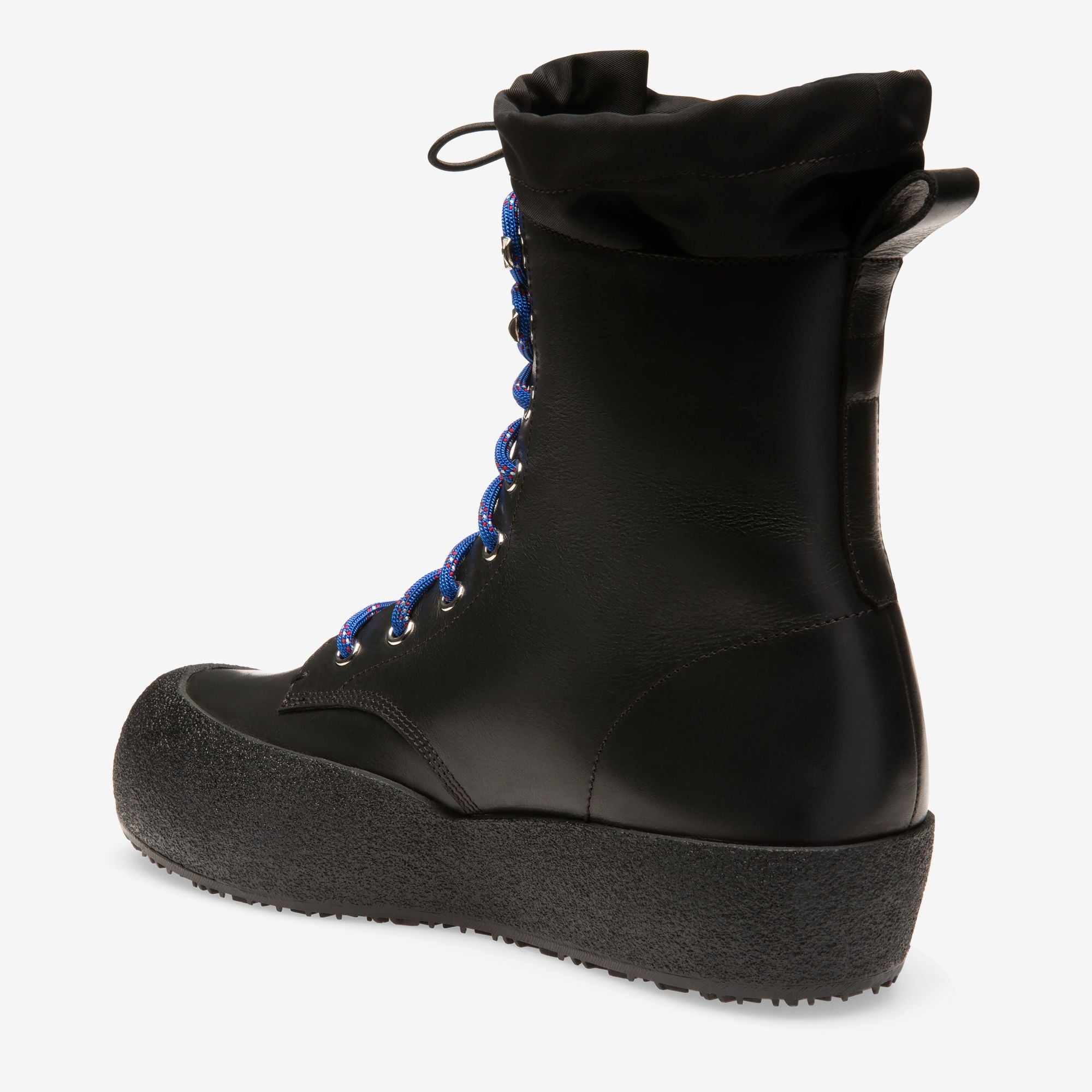 Bally Curling Snow Boot in Black Leather - Men's - Bally - 04