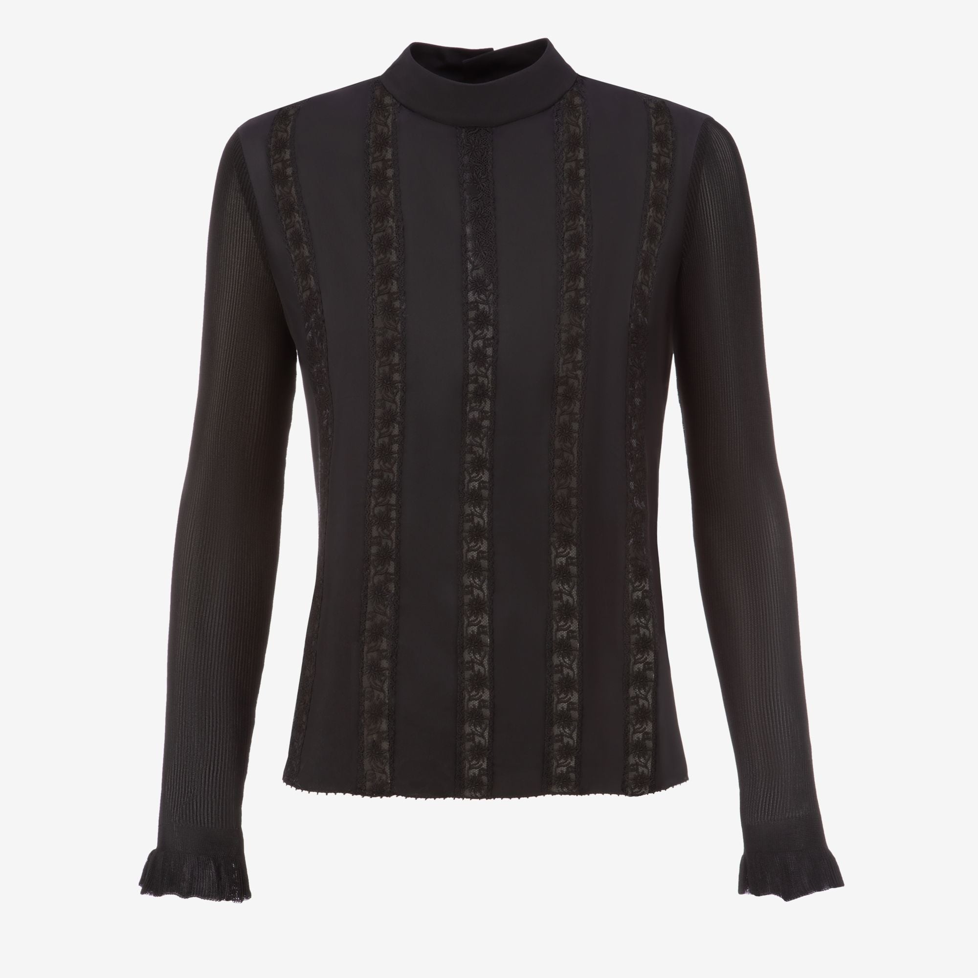 Shirts Top In Black Silk - Women's - Bally - 01
