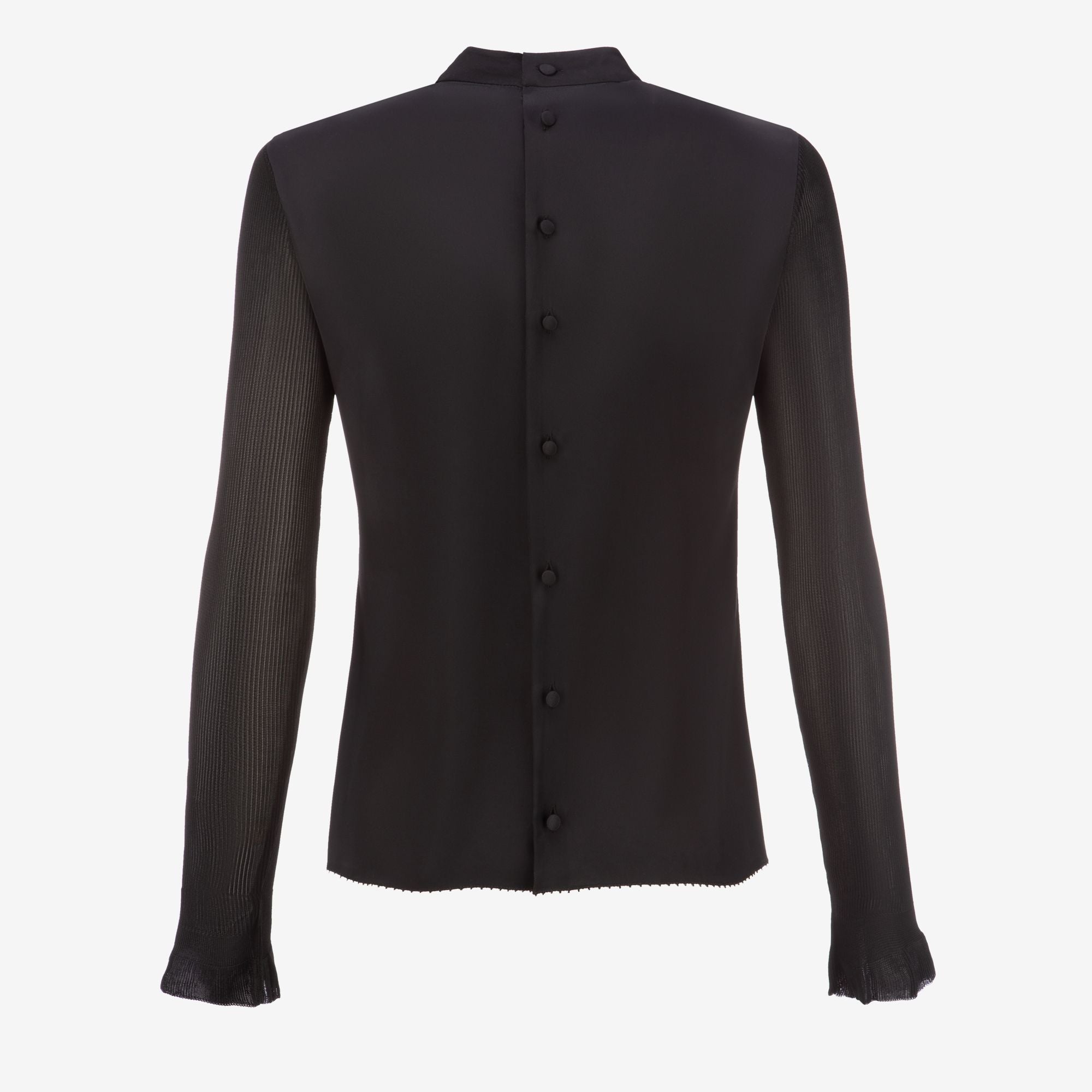 Shirts Top In Black Silk - Women's - Bally - 02