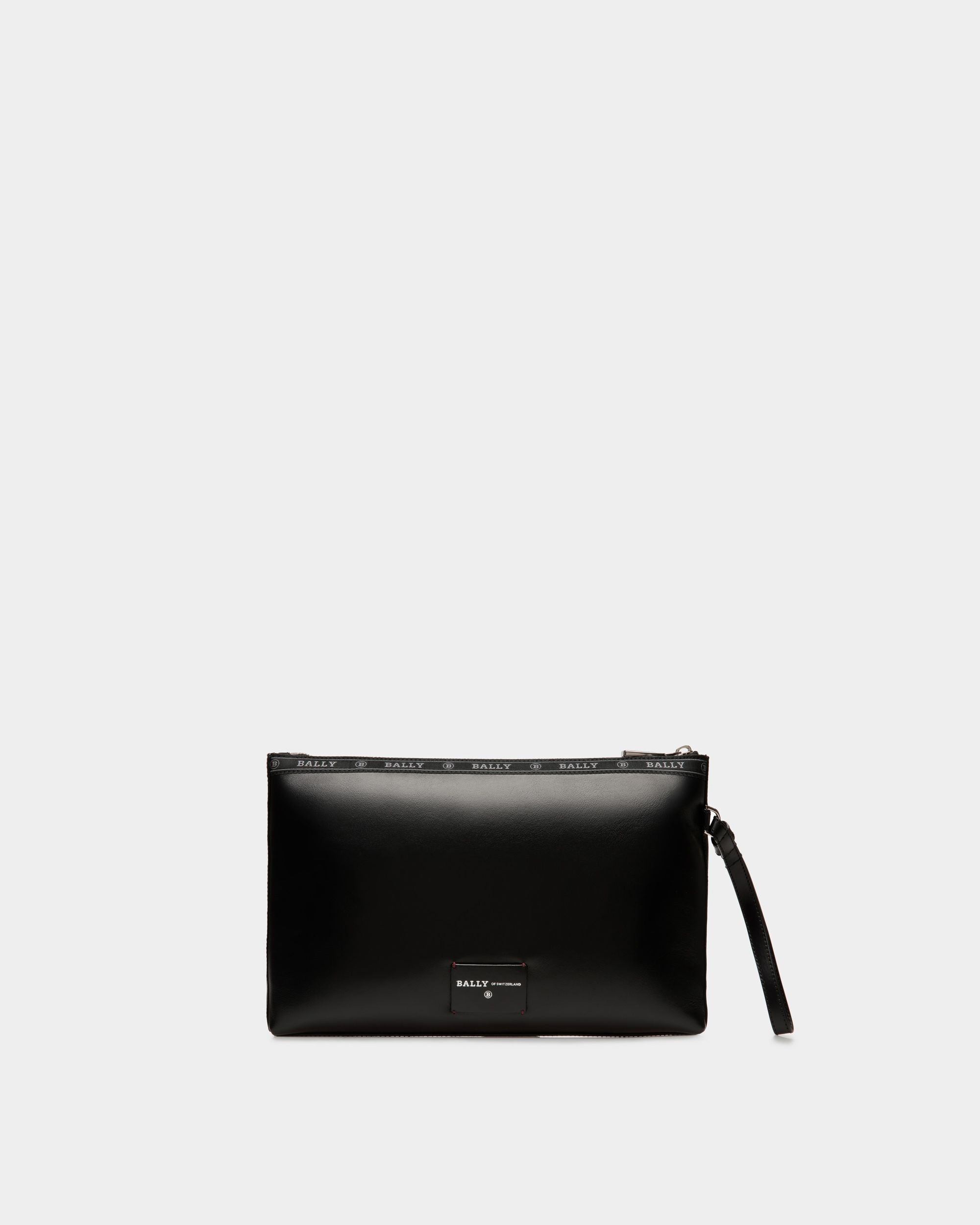 Hartland Leather Clutch Bag In Black - Men's - Bally - 03