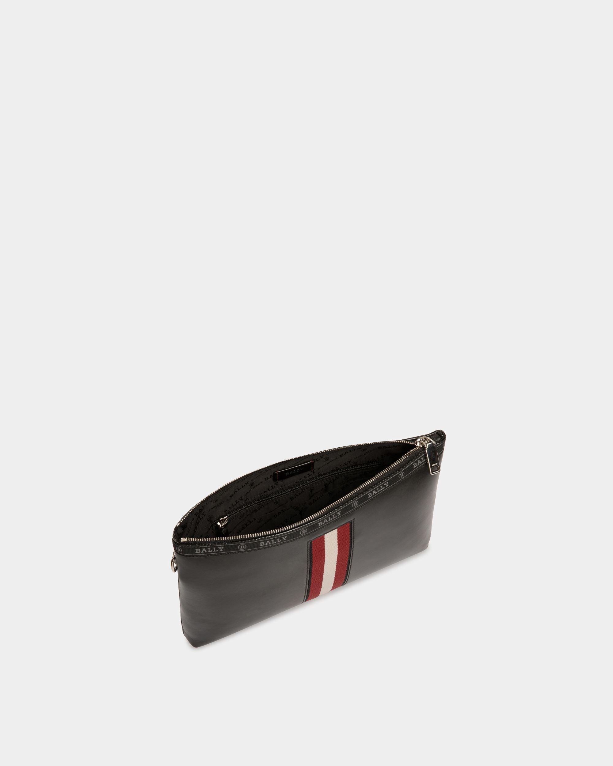 Hartland Leather Clutch Bag In Black - Men's - Bally - 05