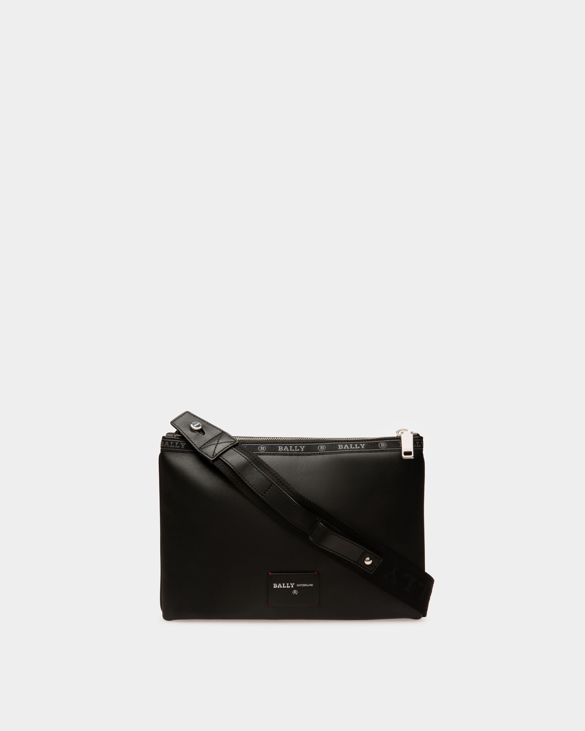 Bandolera Harvey De Piel Negra - Hombre - Bally - 02