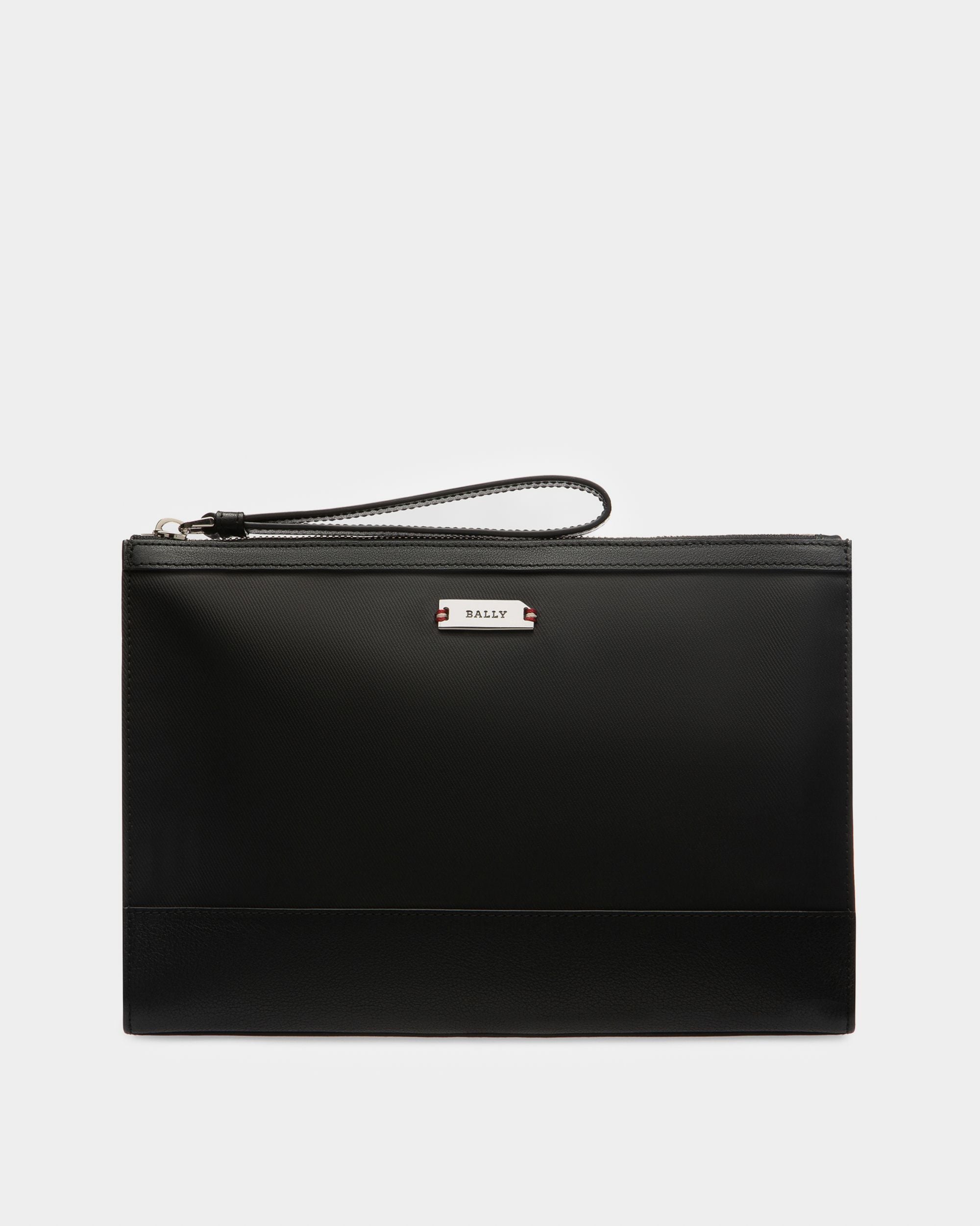 Vinson Neceser De Lona Revestida Y Piel De Color Negro - Hombre - Bally - 01