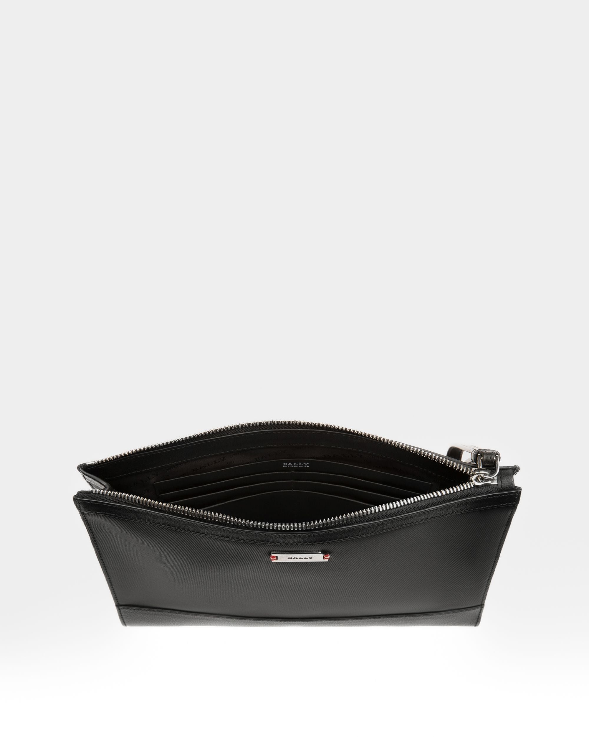 Vinson Neceser De Lona Revestida Y Piel De Color Negro - Hombre - Bally - 03