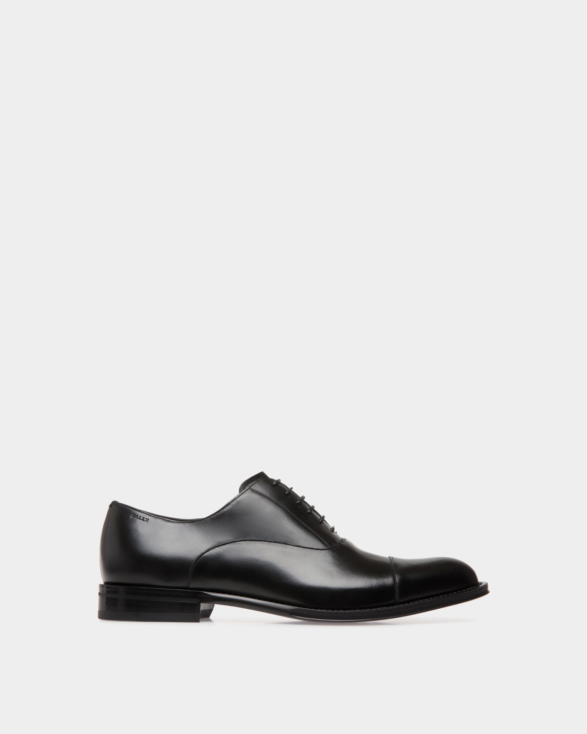 Oxford in Black Leather - Men's - Bally - 01